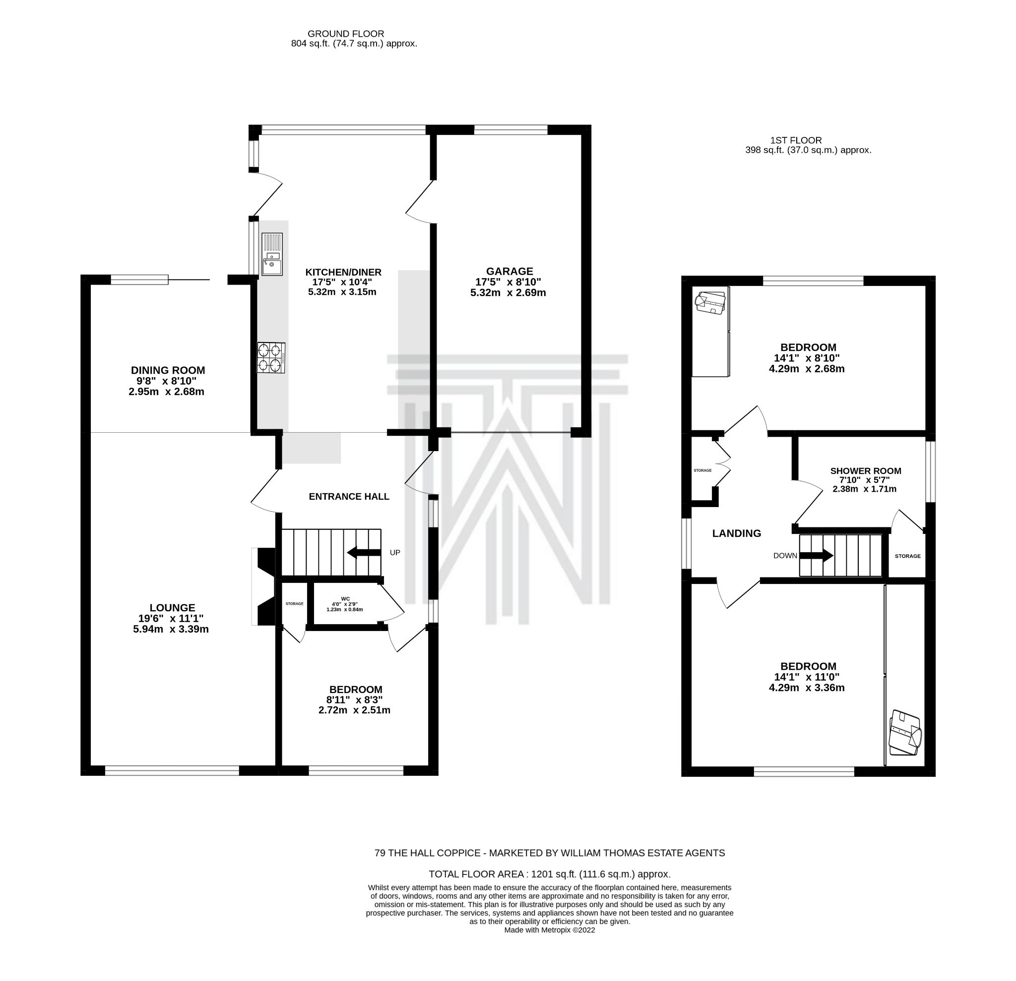 3 bedroom detached bungalow SSTC in Bolton - Floorplan 1