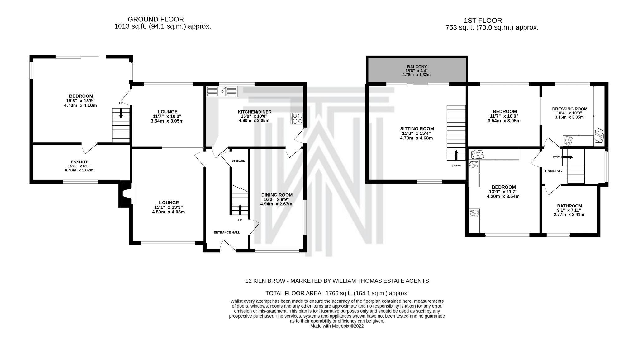 4 bedroom detached house Sale Agreed in Bolton - Floorplan 1