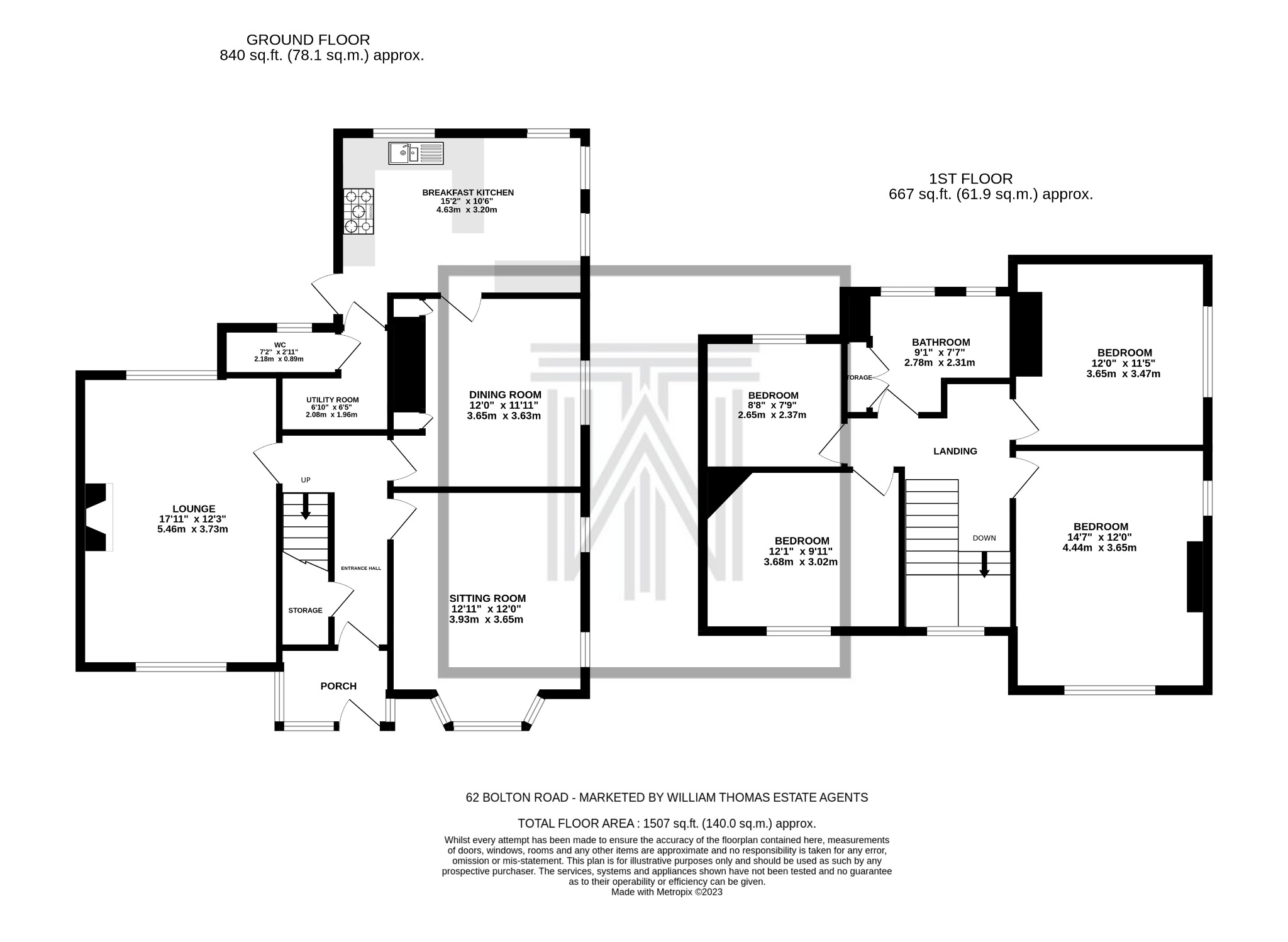 4 bedroom semi-detached house For Sale in Bolton - Floorplan 1.