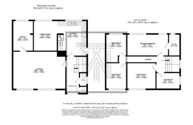 4 bedroom link detached house For Sale in Bolton - Floorplan 1.