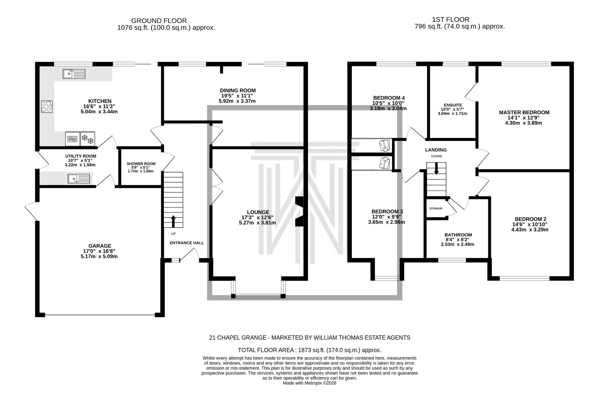 4 bedroom detached house Sale Agreed in Bolton - Floorplan 1.