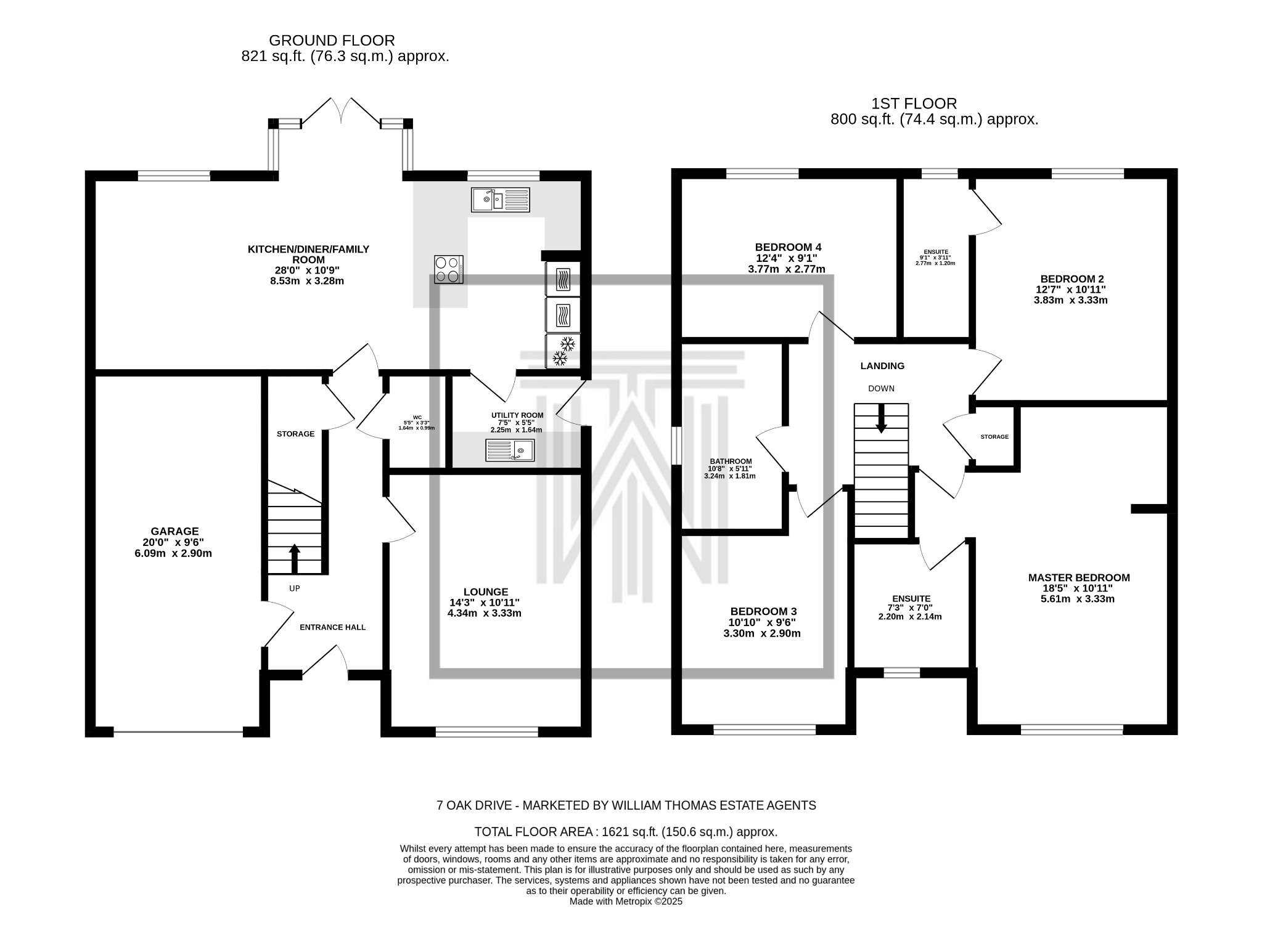 4 bedroom detached house For Sale in Blackburn - Floorplan 1.