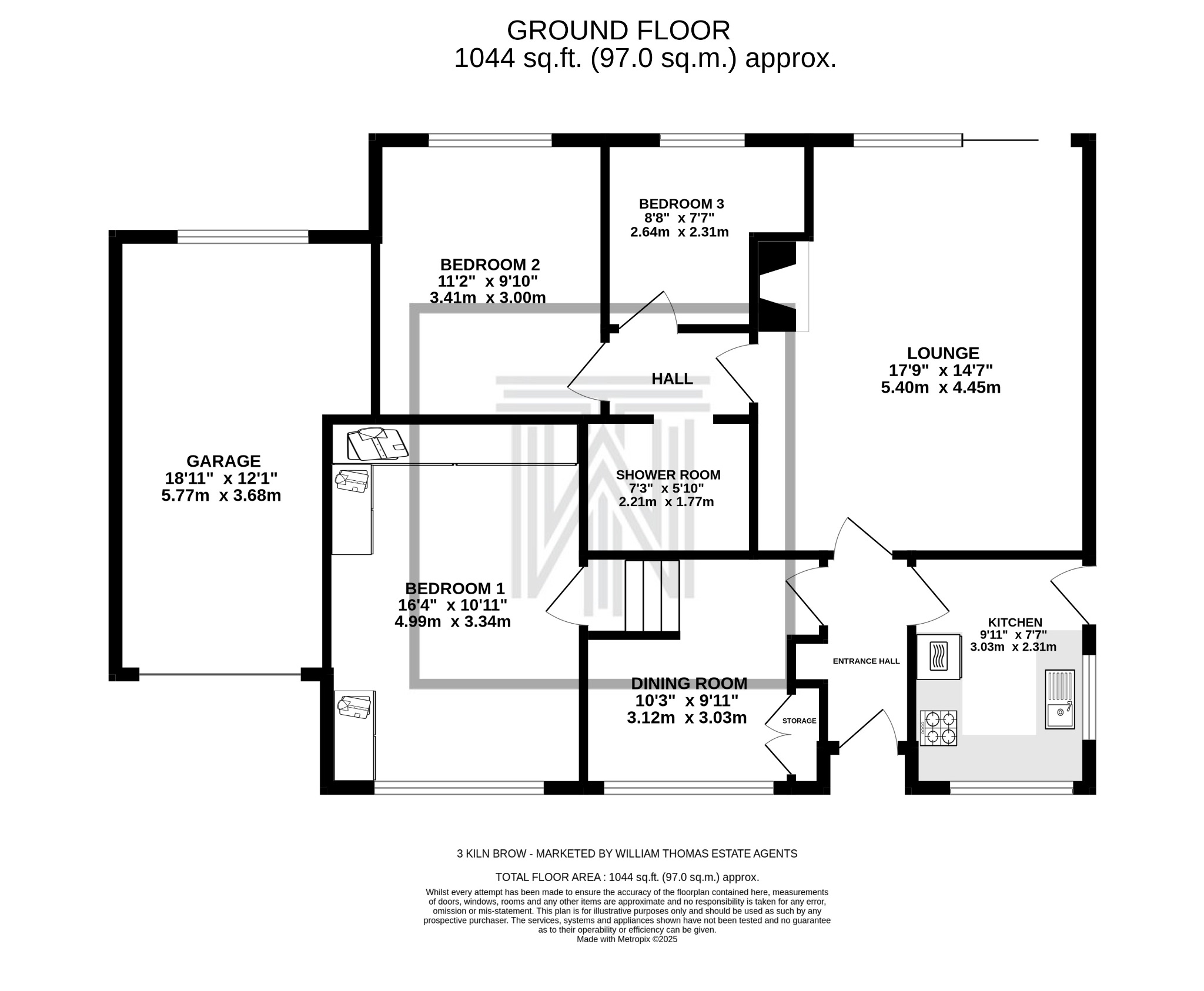 3 bedroom detached bungalow For Sale in Bolton - Floorplan 1.