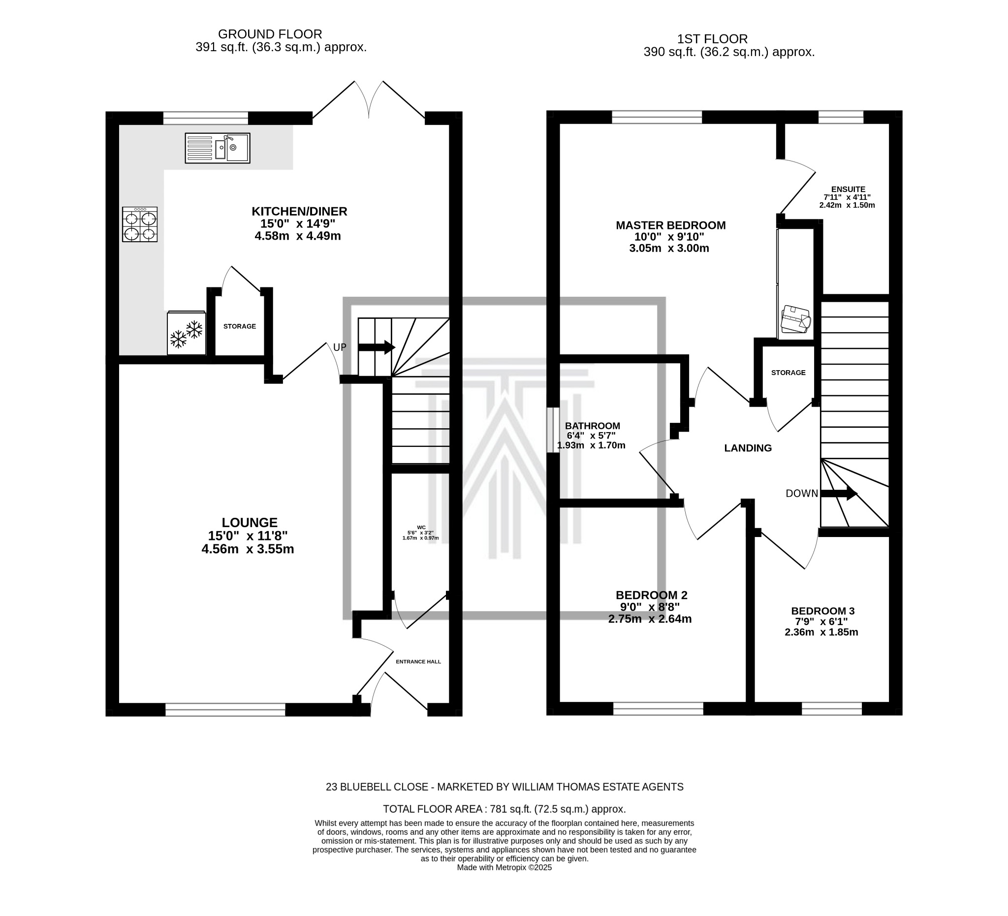3 bedroom semi-detached house For Sale in Bolton - Floorplan 1.