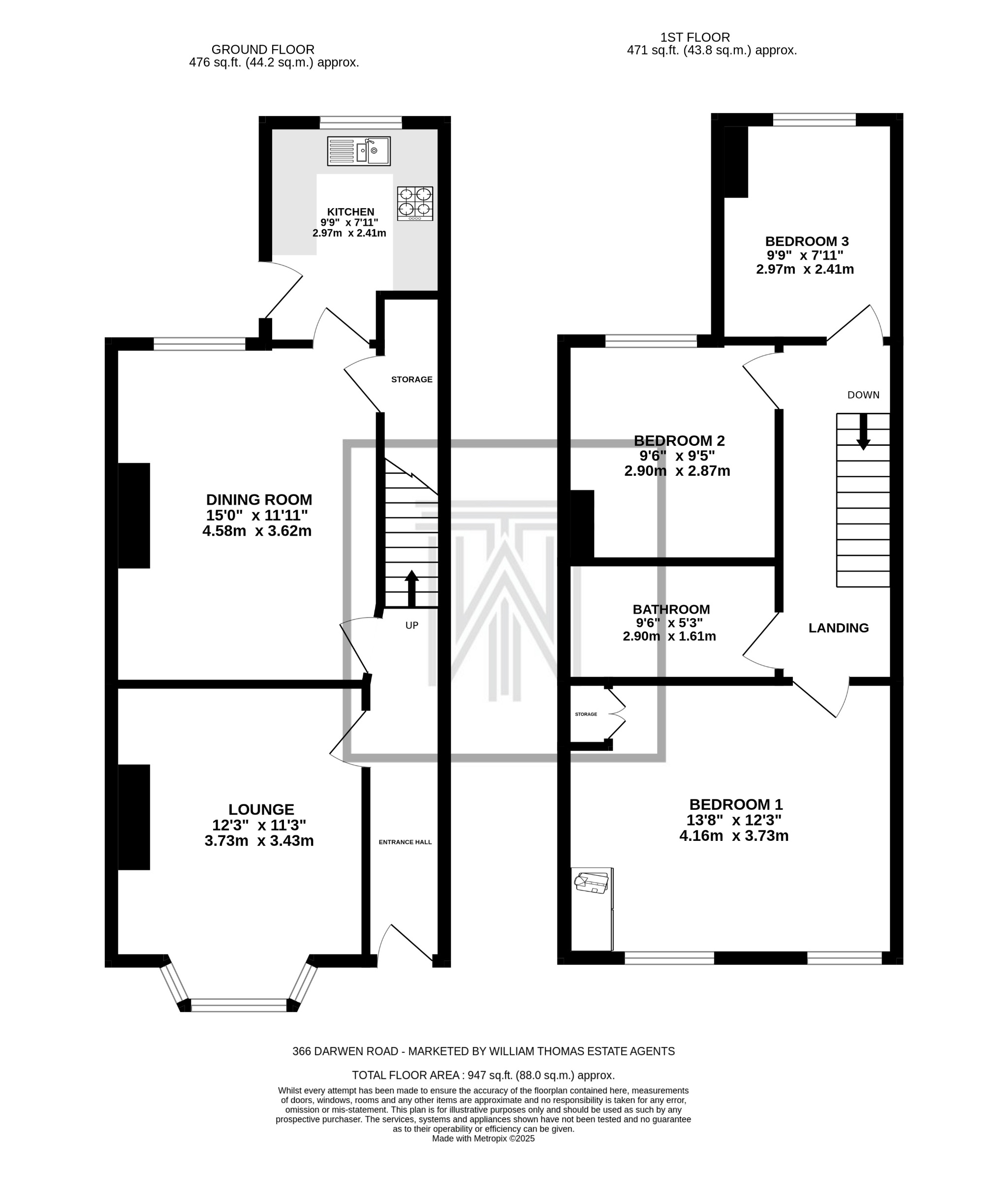 3 bedroom end terraced house For Sale in Bolton - Floorplan 1.