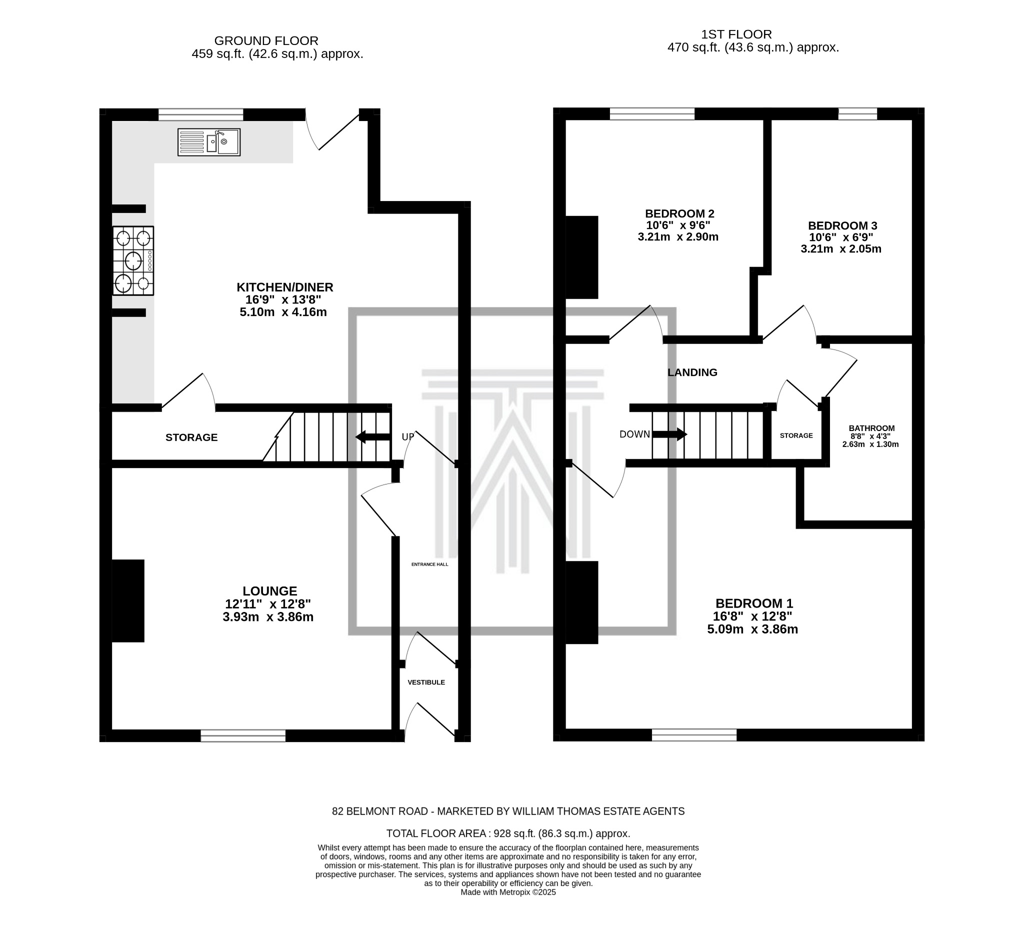 2 bedroom cottage house For Sale in Bolton - Floorplan 1.