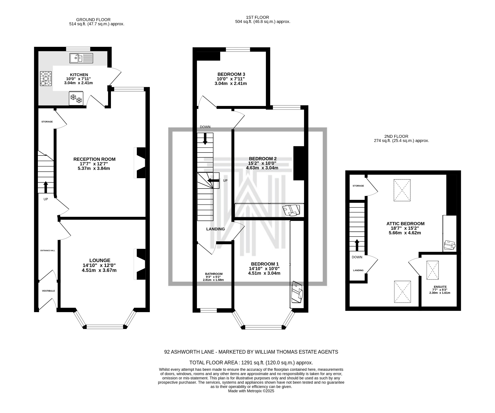 4 bedroom mid terraced house For Sale in Bolton - Floorplan 1.