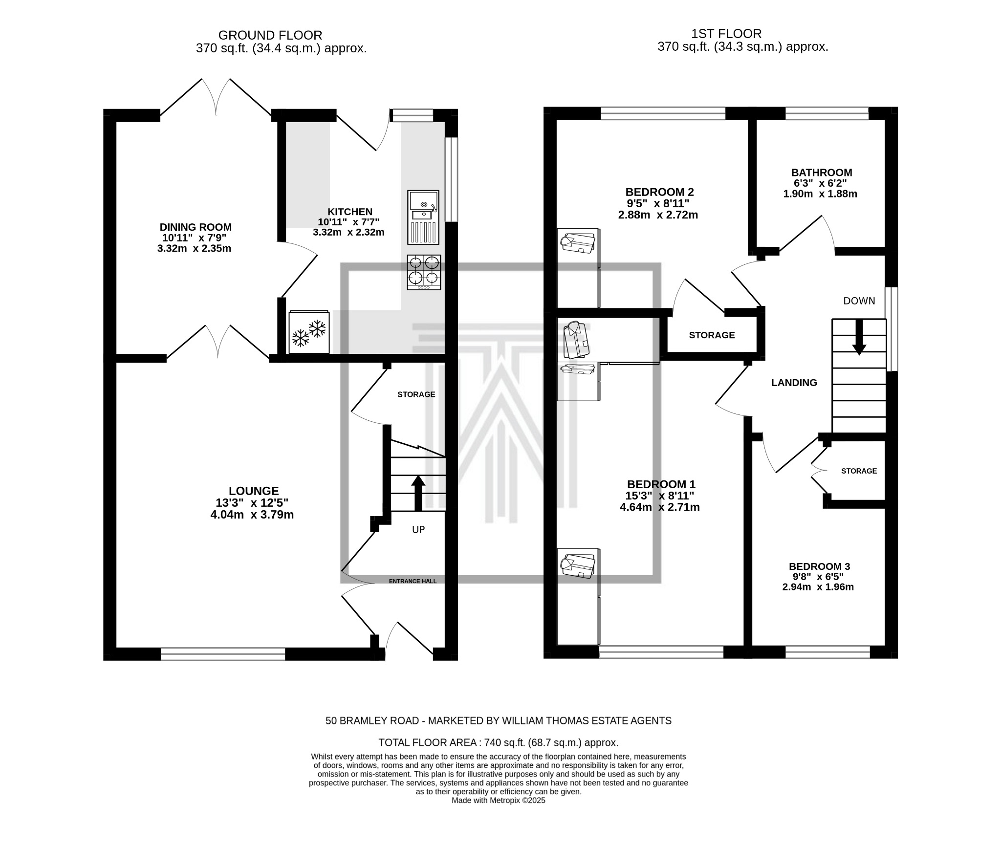 3 bedroom semi-detached house For Sale in Bolton - Floorplan 1.