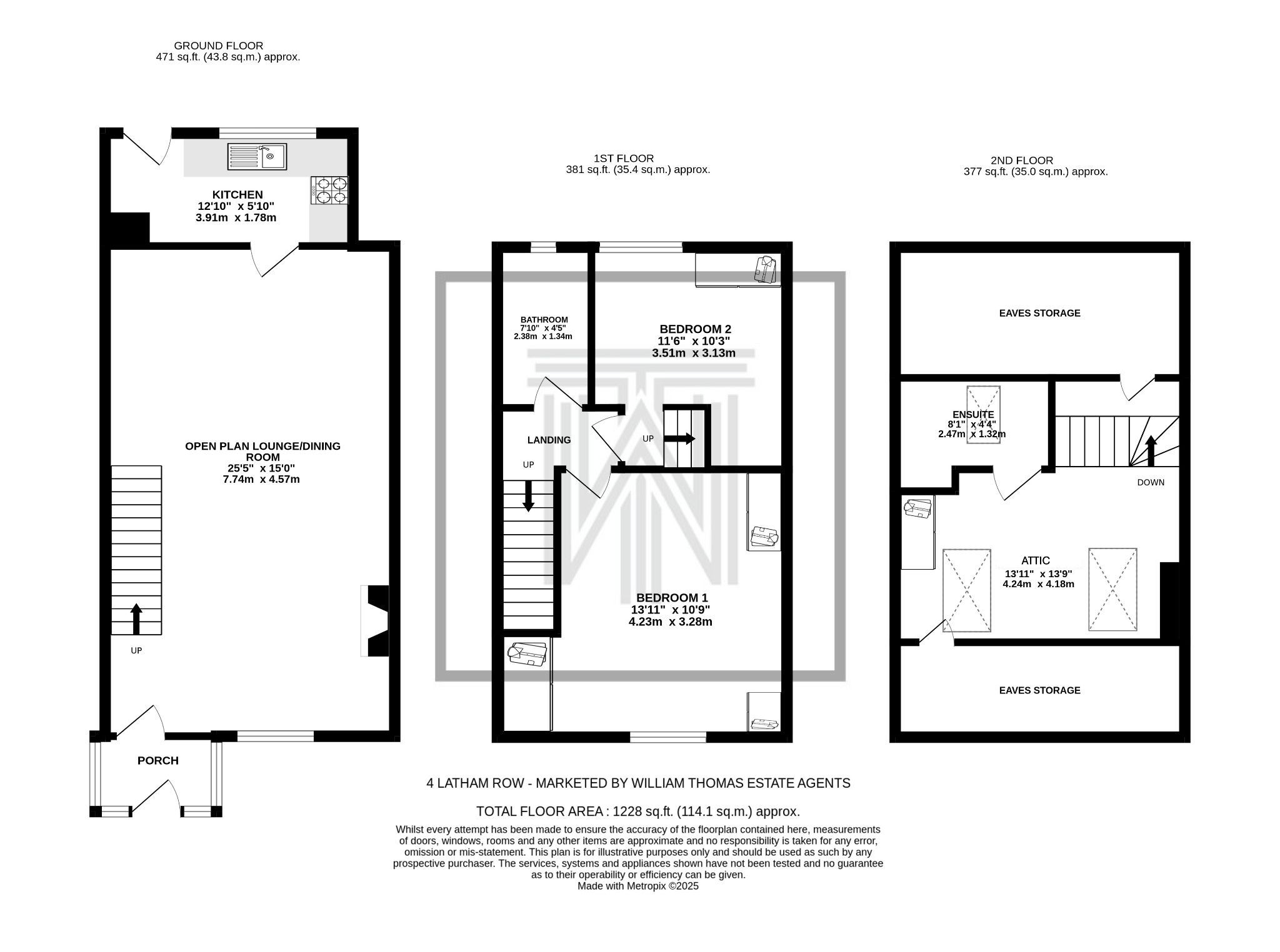 2 bedroom mid terraced house For Sale in Bolton - Floorplan 1.