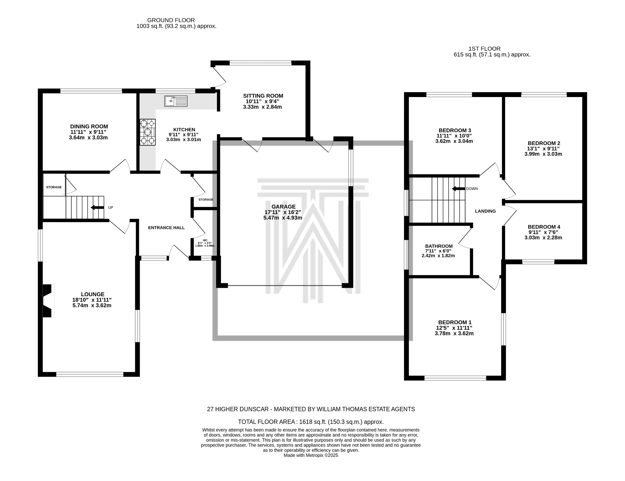 4 bedroom detached house For Sale in Bolton - Floorplan 1.