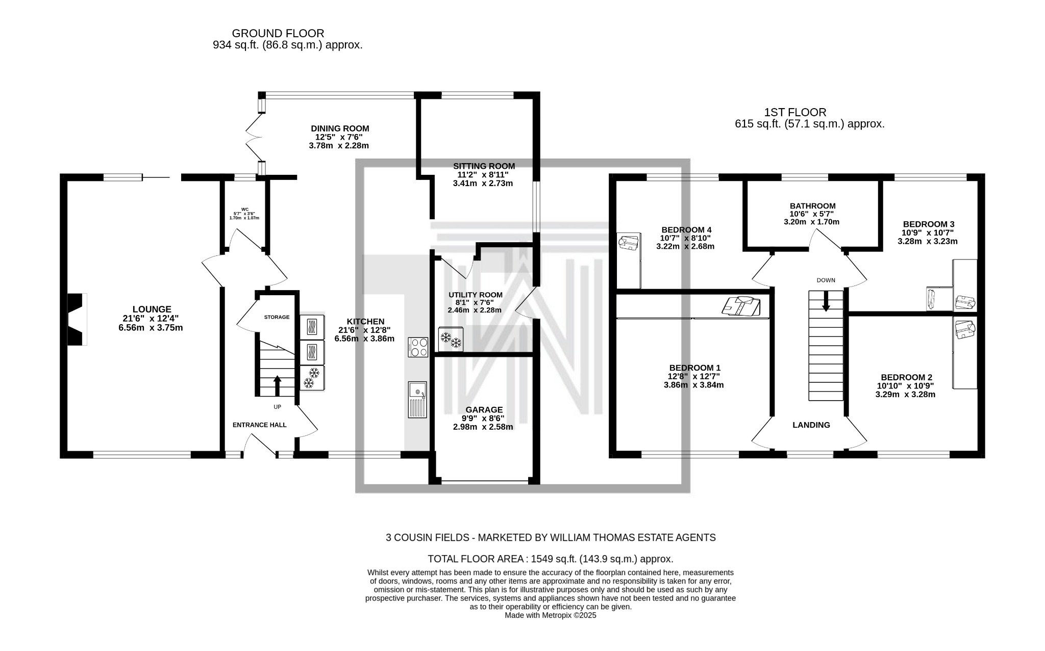 4 bedroom detached house For Sale in Bolton - Floorplan 1.