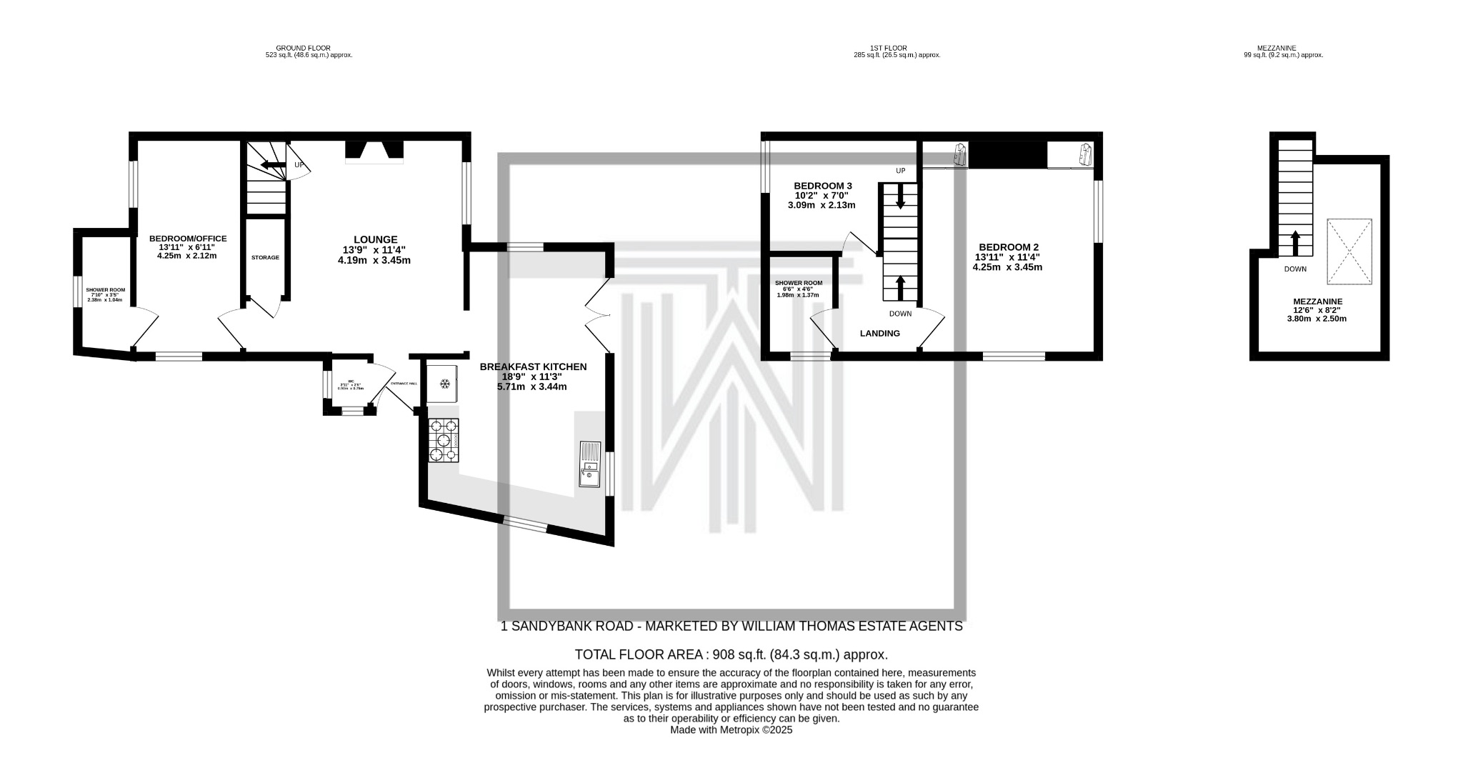 3 bedroom cottage house For Sale in Bolton - Floorplan 1.