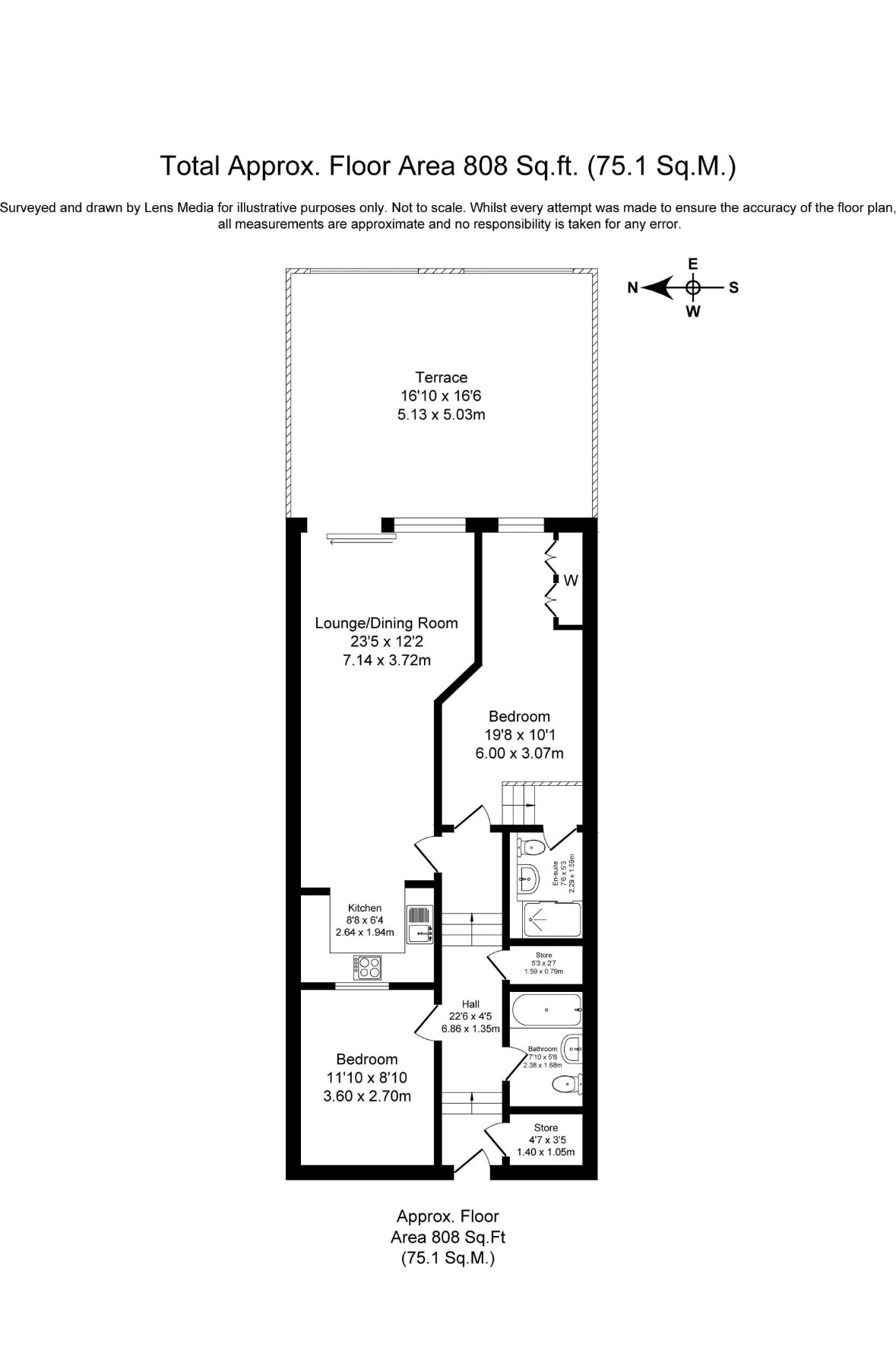 2 bedroom apartment flat/apartment For Sale in Bolton - Floorplan 1.