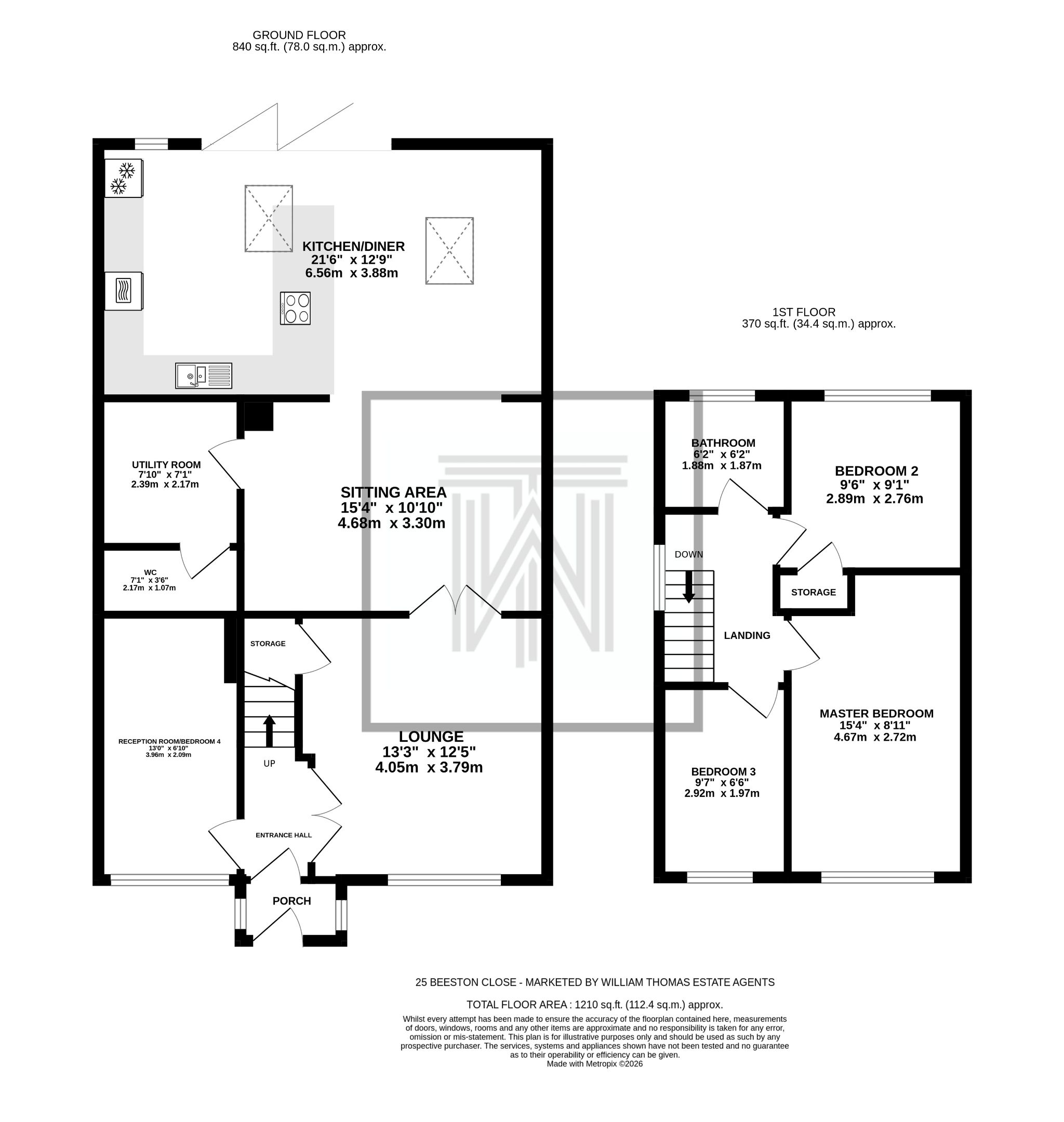 4 bedroom semi-detached house For Sale in Bolton - Floorplan 1.