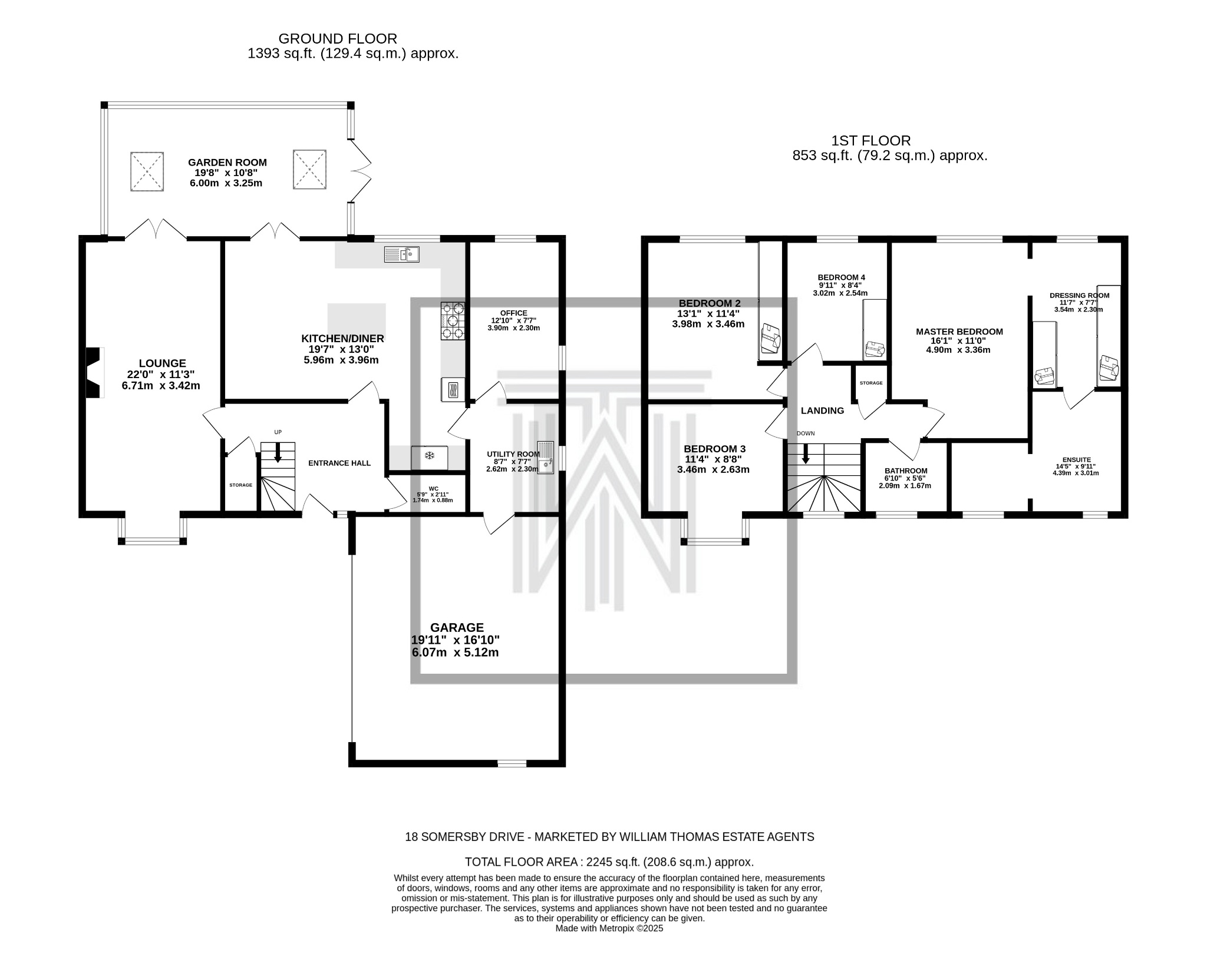 4 bedroom detached house Sale Agreed in Bolton - Floorplan 1.
