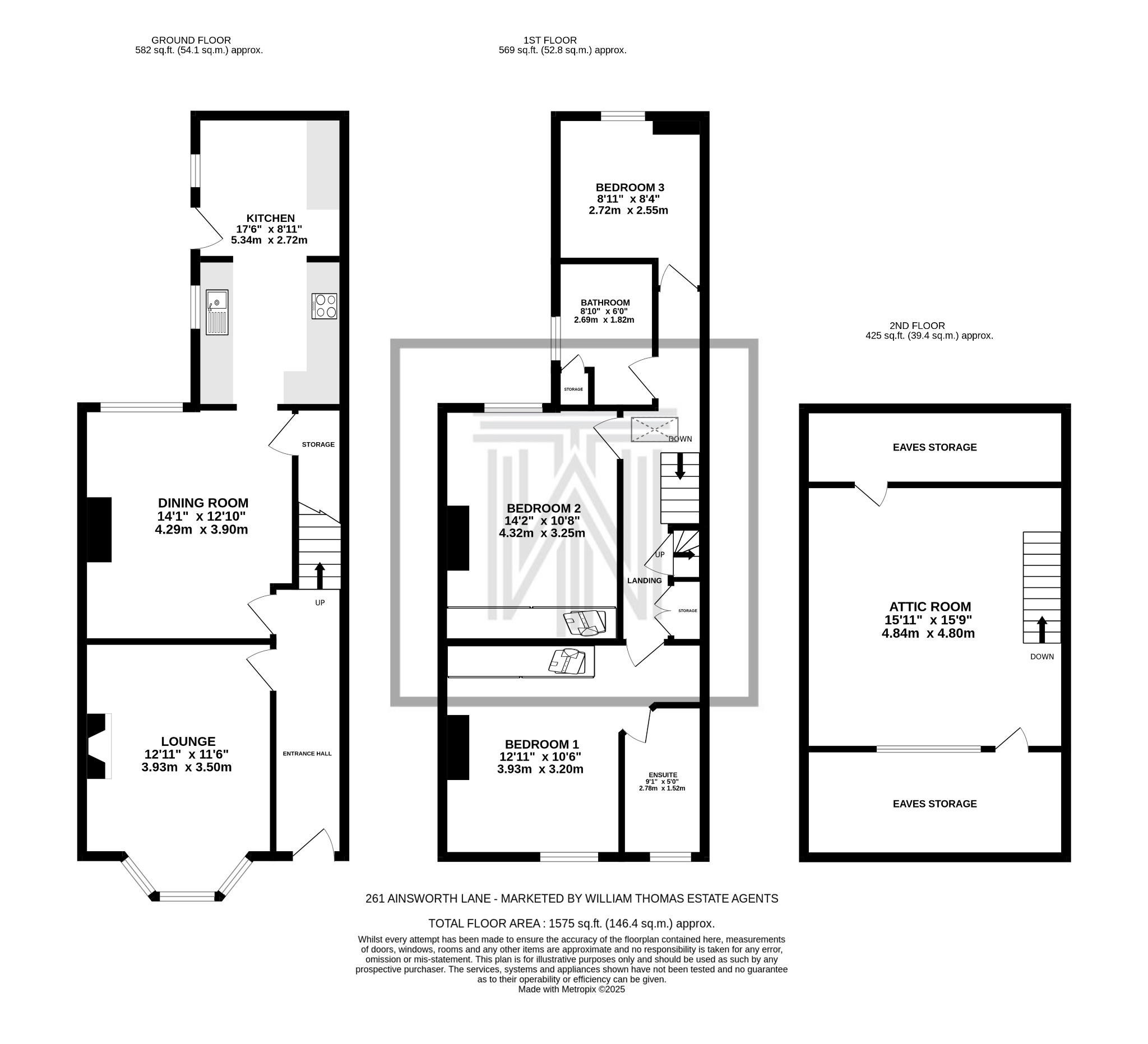3 bedroom mid terraced house For Sale in Bolton - Floorplan 1.