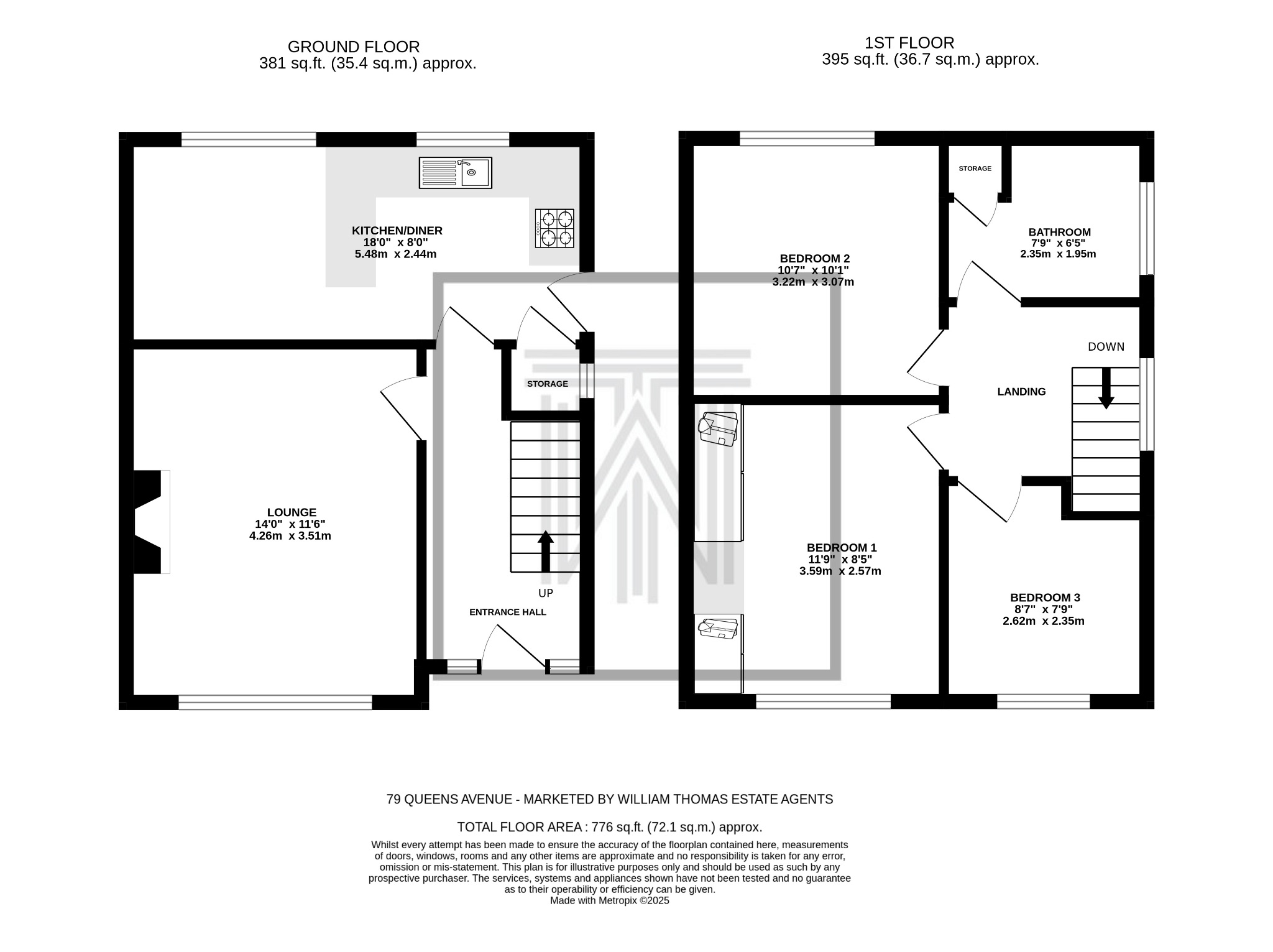3 bedroom semi-detached house For Sale in Bolton - Floorplan 1.
