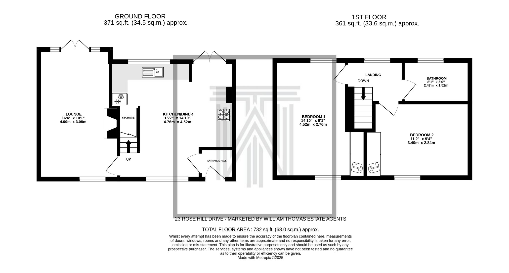 2 bedroom town house For Sale in Bolton - Floorplan 1.