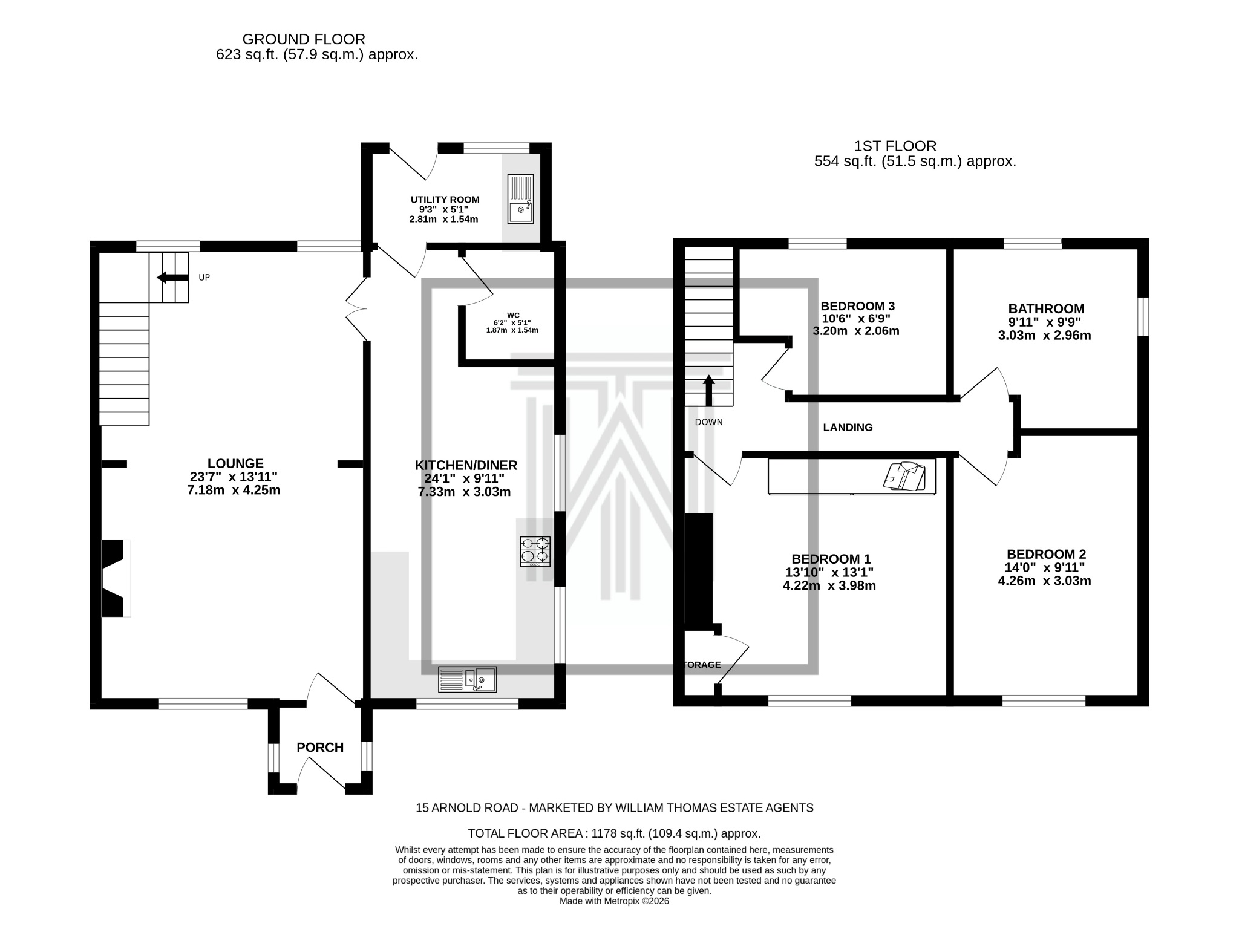 3 bedroom semi-detached house For Sale in Bolton - Floorplan 1.