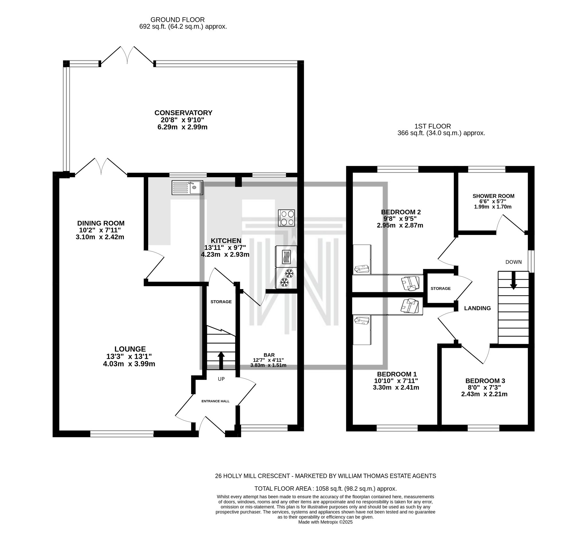3 bedroom semi-detached house For Sale in Bolton - Floorplan 1.