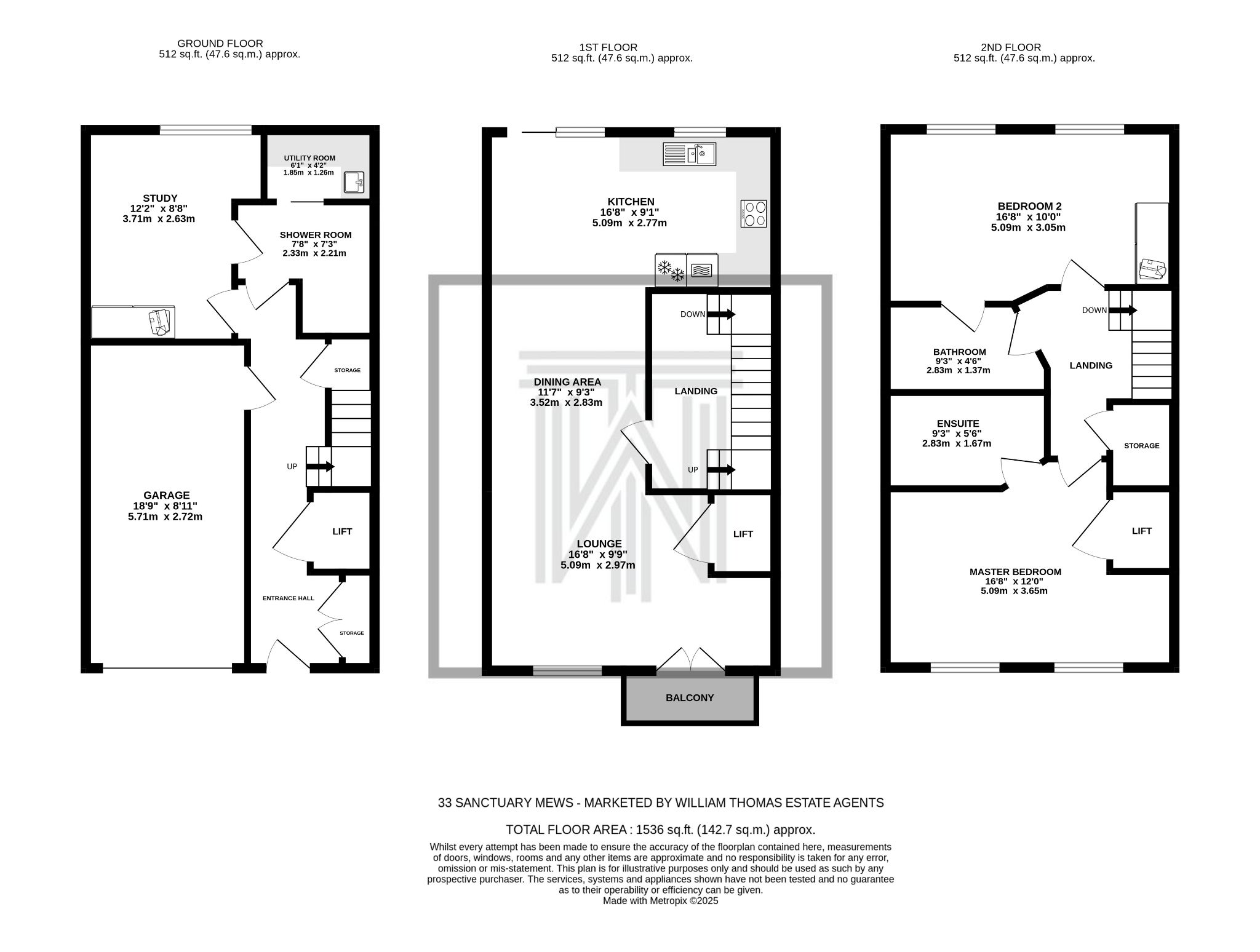 3 bedroom mews house For Sale in Bolton - Floorplan 1.