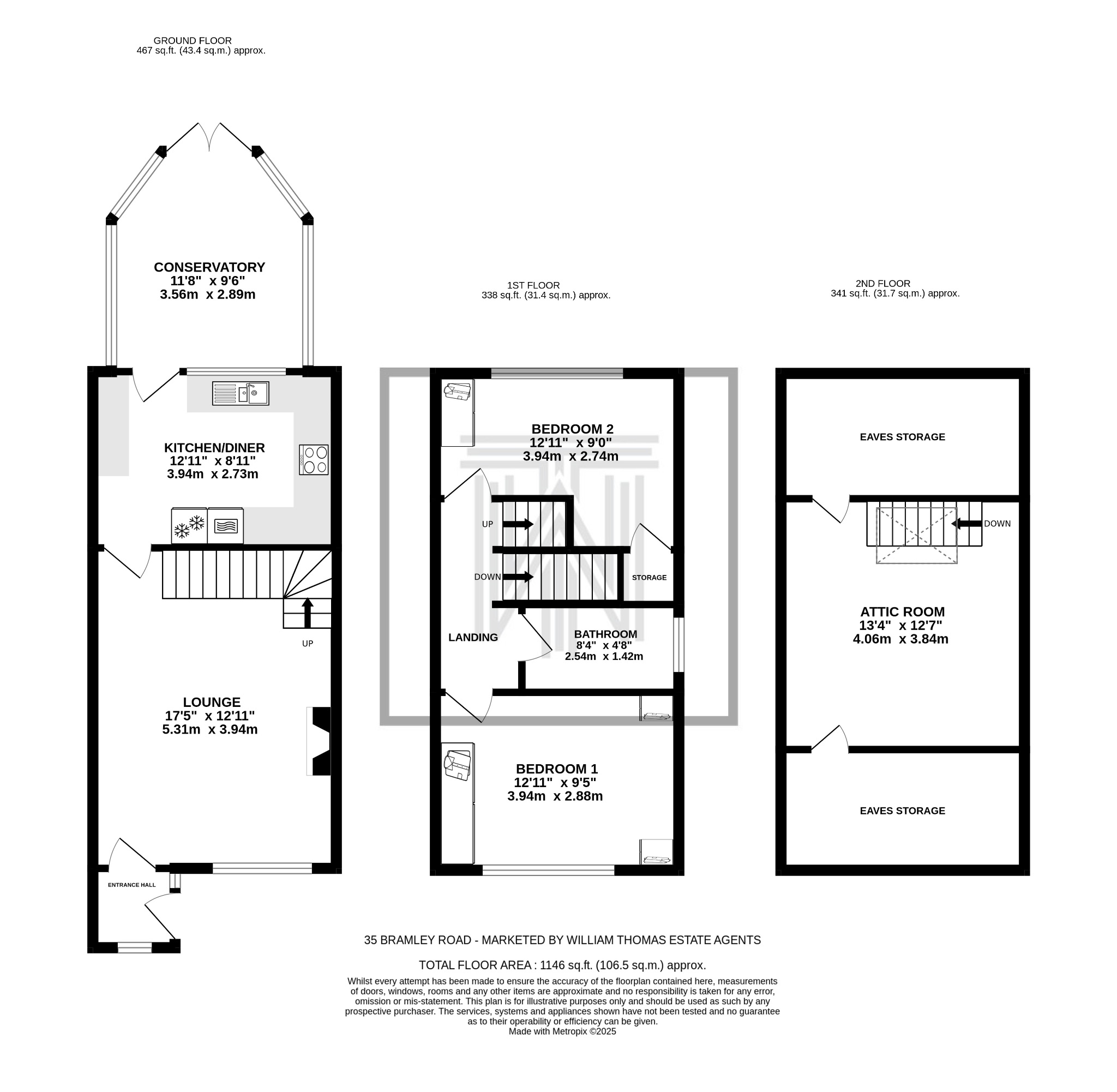 2 bedroom semi-detached house For Sale in Bolton - Floorplan 1.