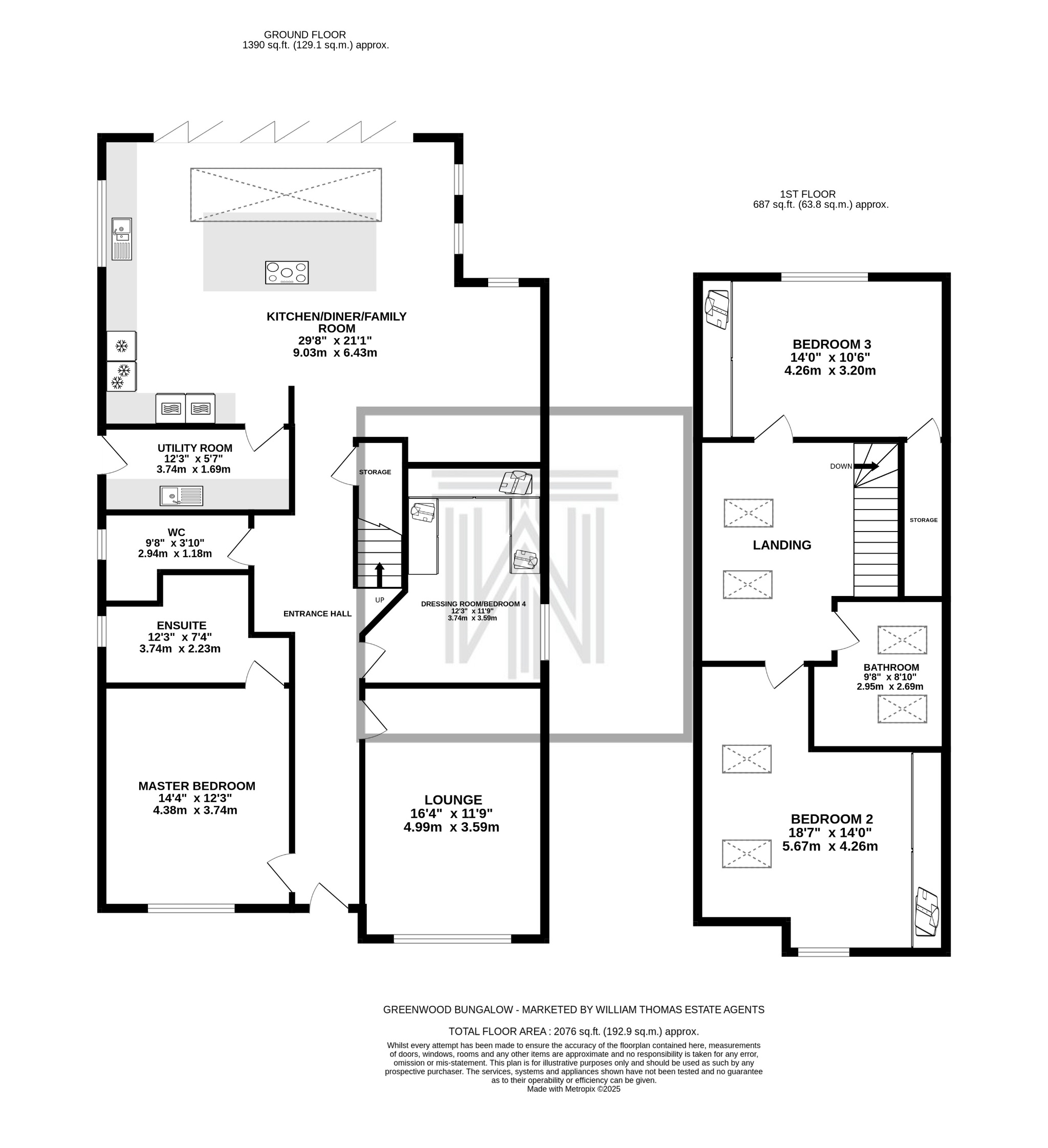 4 bedroom detached house For Sale in Bolton - Floorplan 1.