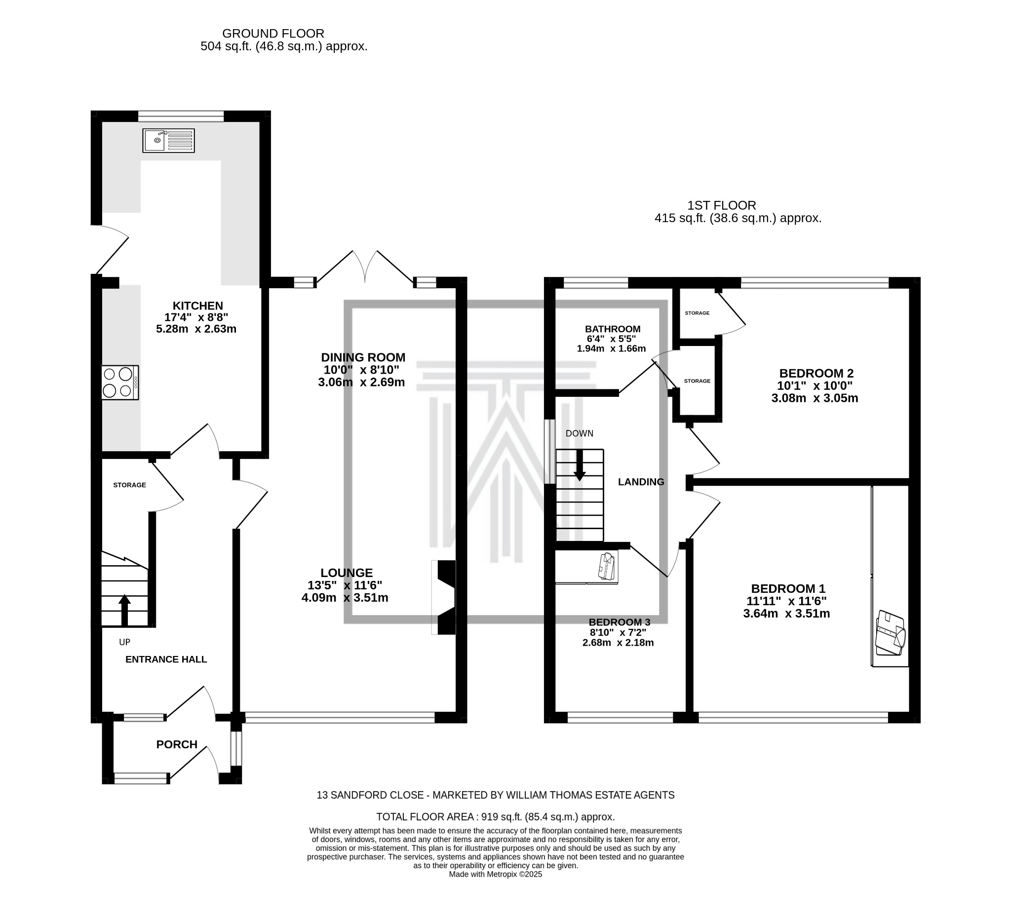 3 bedroom semi-detached house For Sale in Bolton - Floorplan 1.