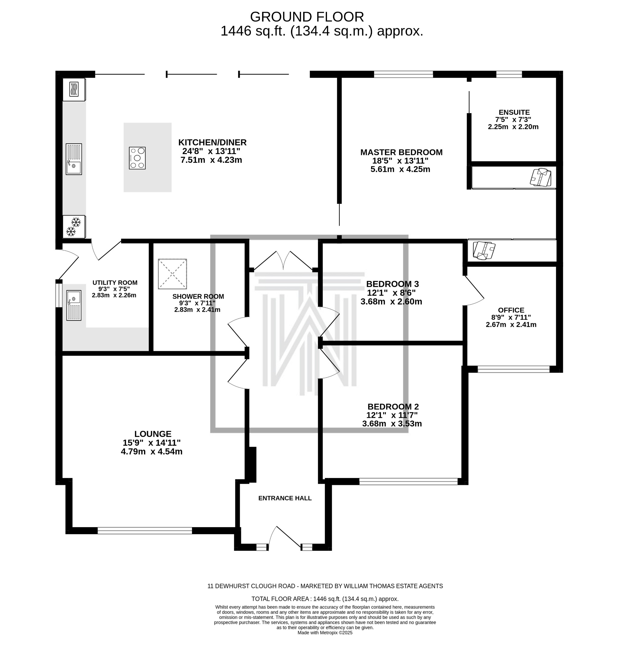 3 bedroom detached bungalow For Sale in Bolton - Floorplan 1.