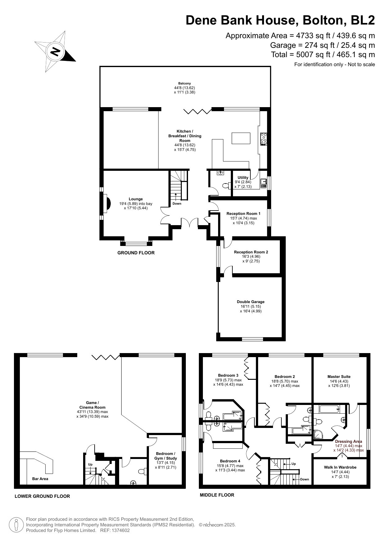 5 bedroom detached house For Sale in Bolton - Floorplan 1.