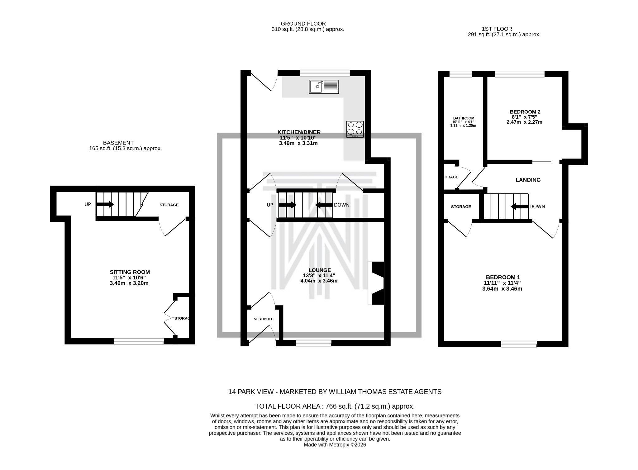 2 bedroom mid terraced house For Sale in Bolton - Floorplan 1.