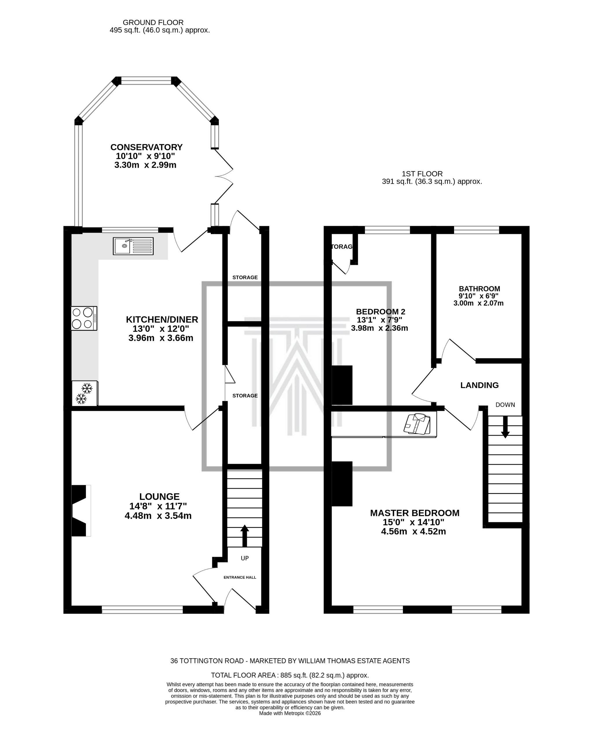 2 bedroom mid terraced house For Sale in Bolton - Floorplan 1.