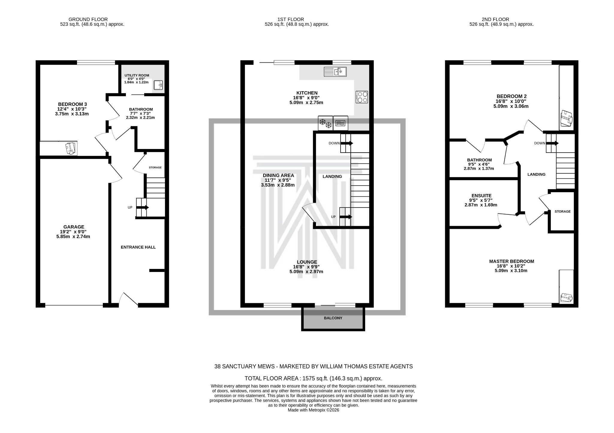 3 bedroom mews house For Sale in Bolton - Floorplan 1.