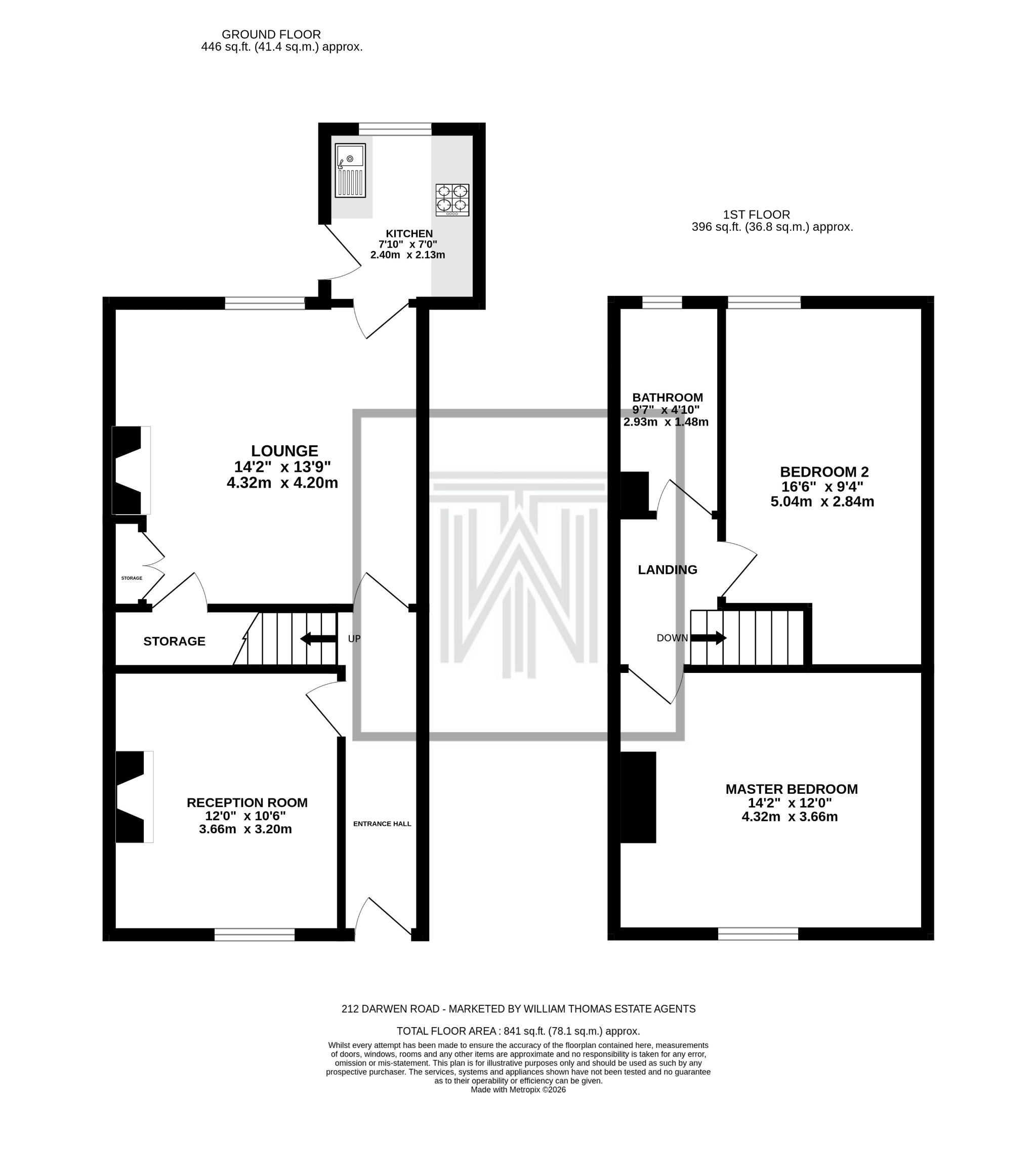 2 bedroom mid terraced house For Sale in Bolton - Floorplan 1.