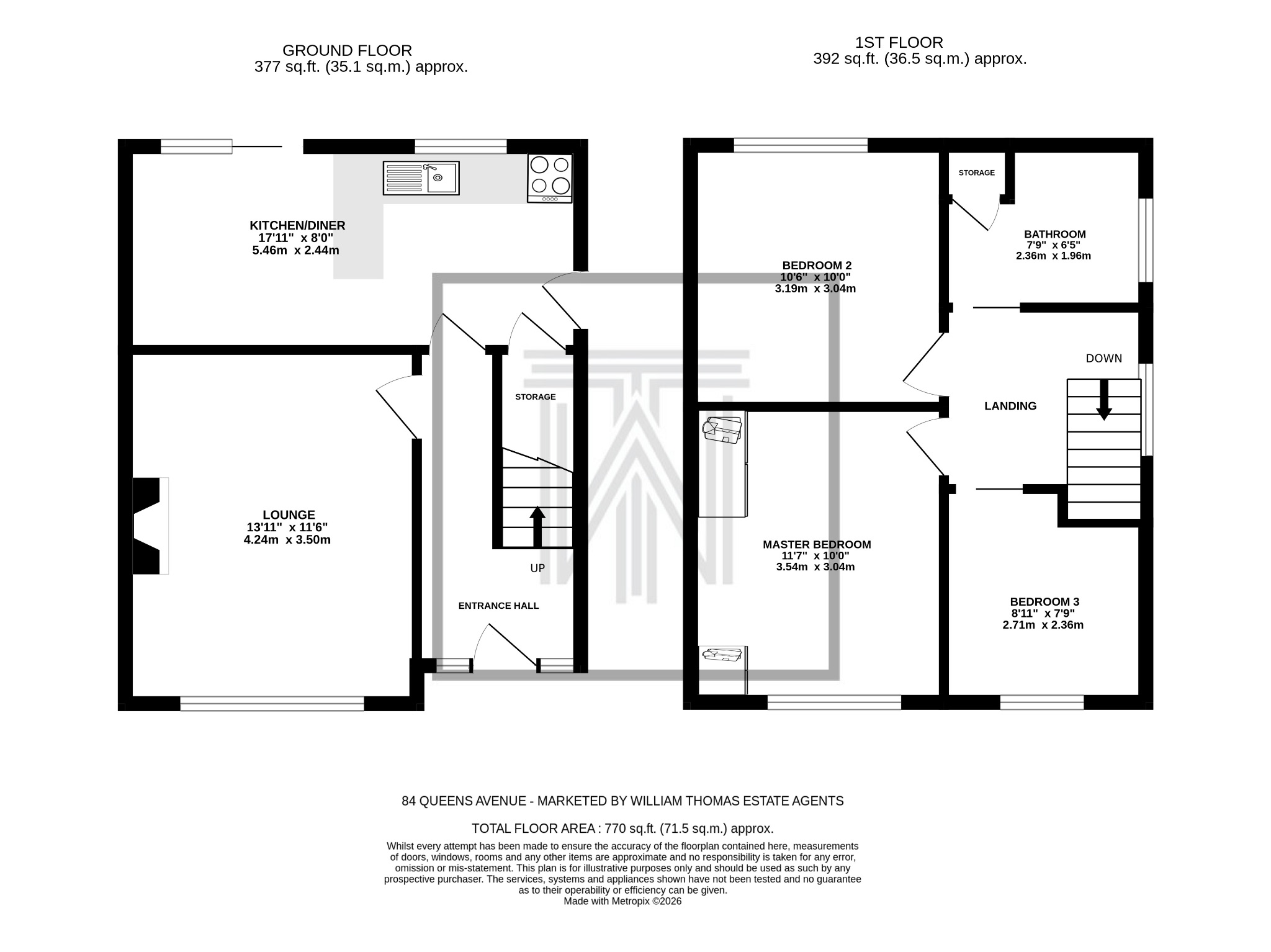 3 bedroom semi-detached house Sale Agreed in Bolton - Floorplan 1.