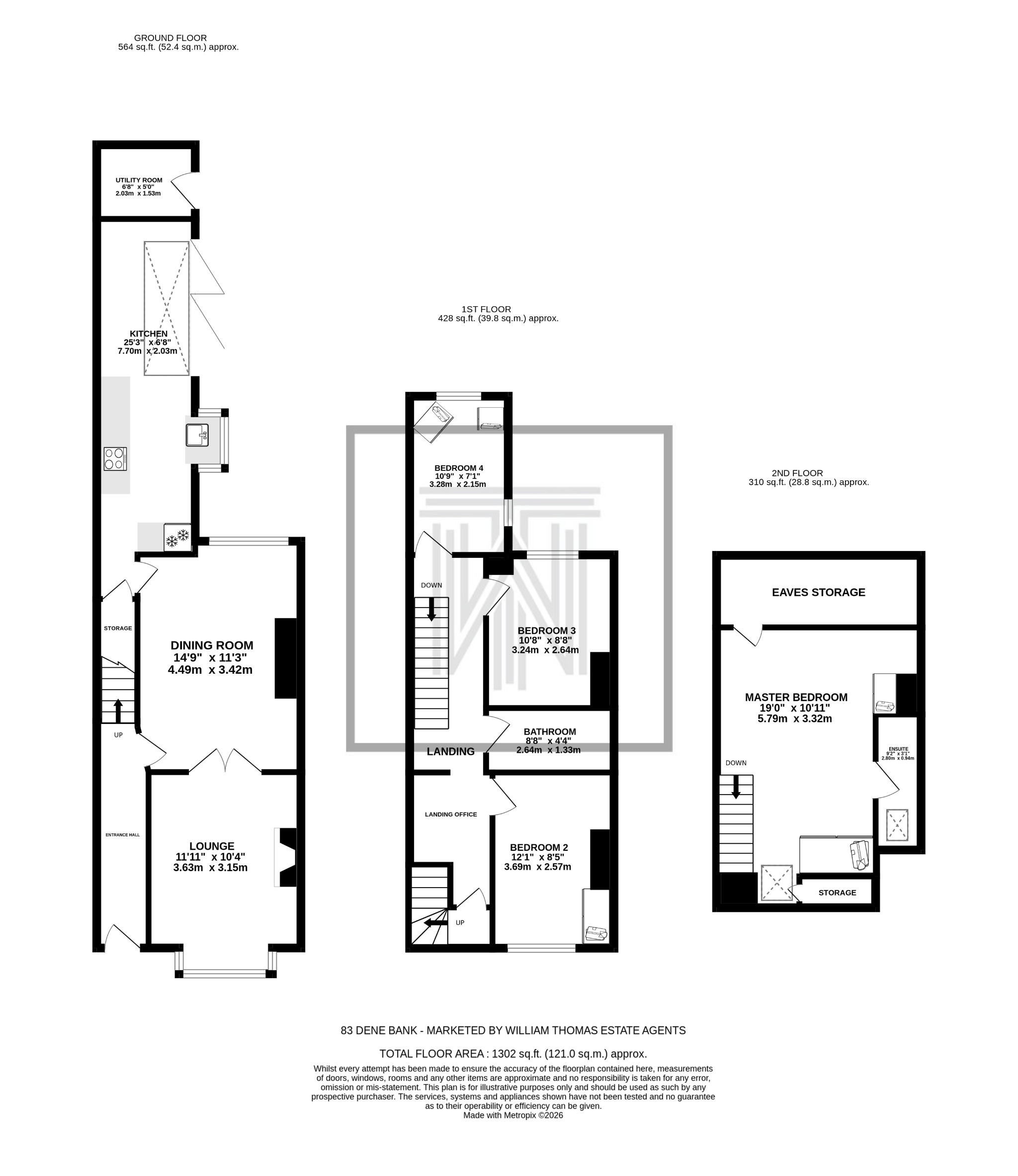 4 bedroom mid terraced house For Sale in Bolton - Floorplan 1.