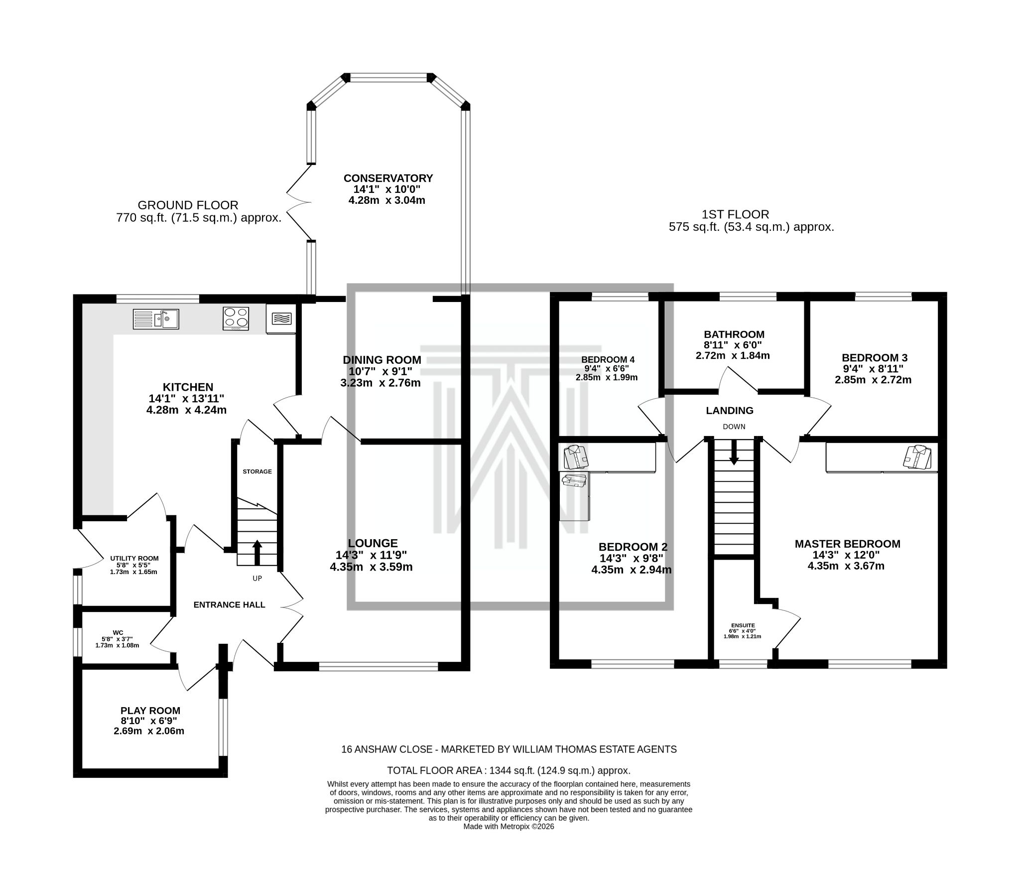 4 bedroom detached house For Sale in Bolton - Floorplan 1.