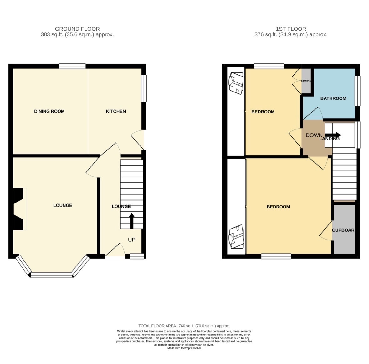 2 bedroom semi-detached house For Sale in Bolton - Floorplan 1.