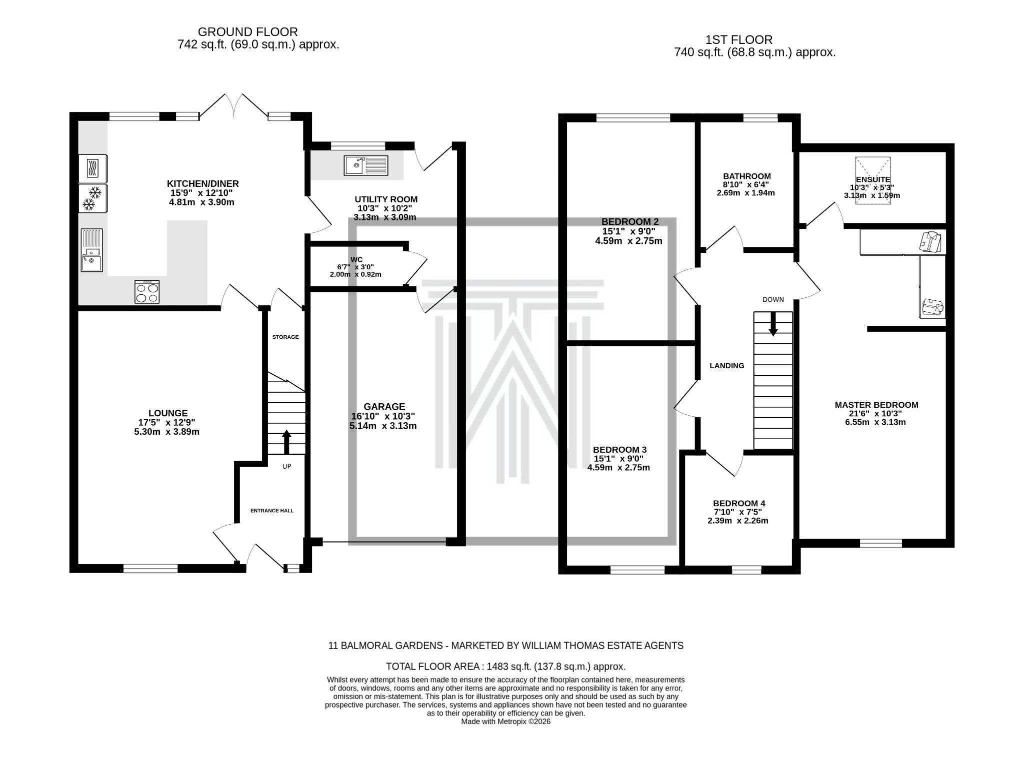 4 bedroom semi-detached house For Sale in Darwen - Floorplan 1.