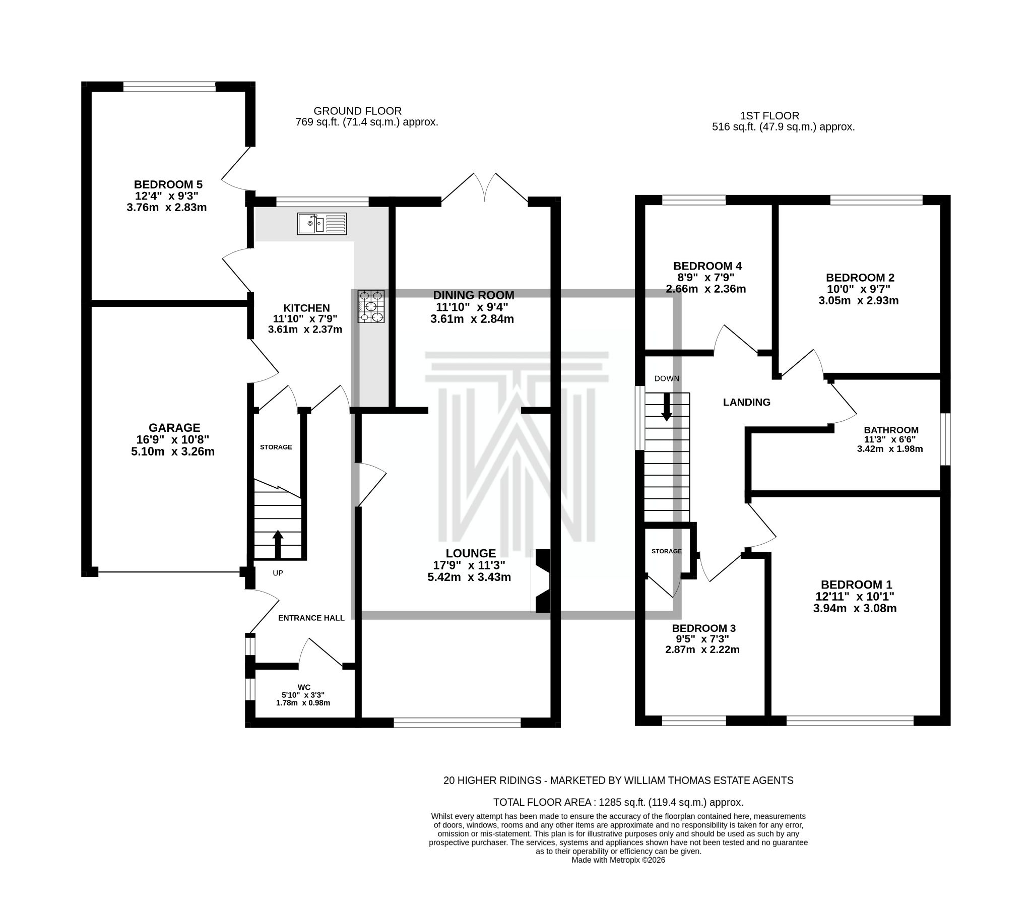 4 bedroom detached house For Sale in Bolton - Floorplan 1.