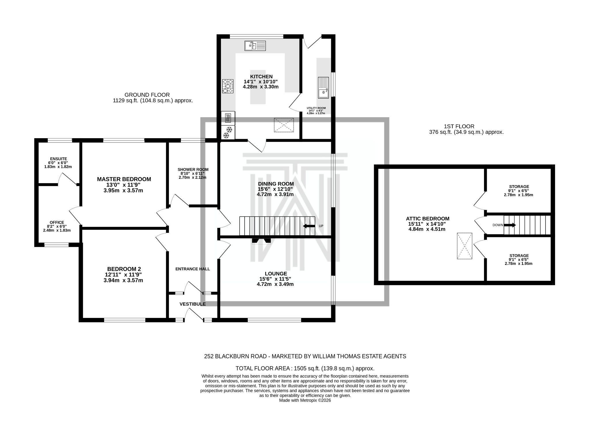 2 bedroom detached bungalow For Sale in Bolton - Floorplan 1.
