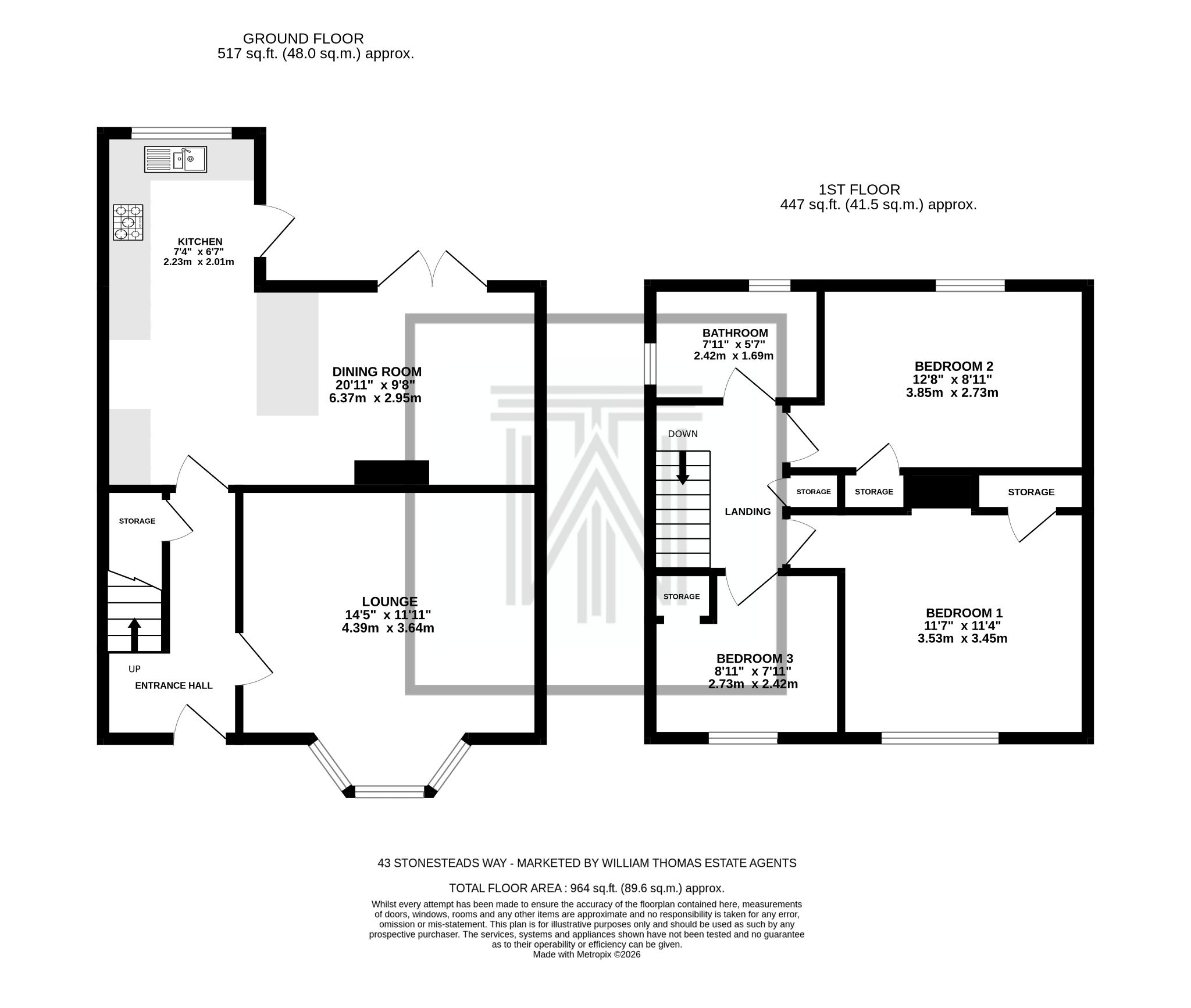 3 bedroom town house For Sale in Bolton - Floorplan 1.