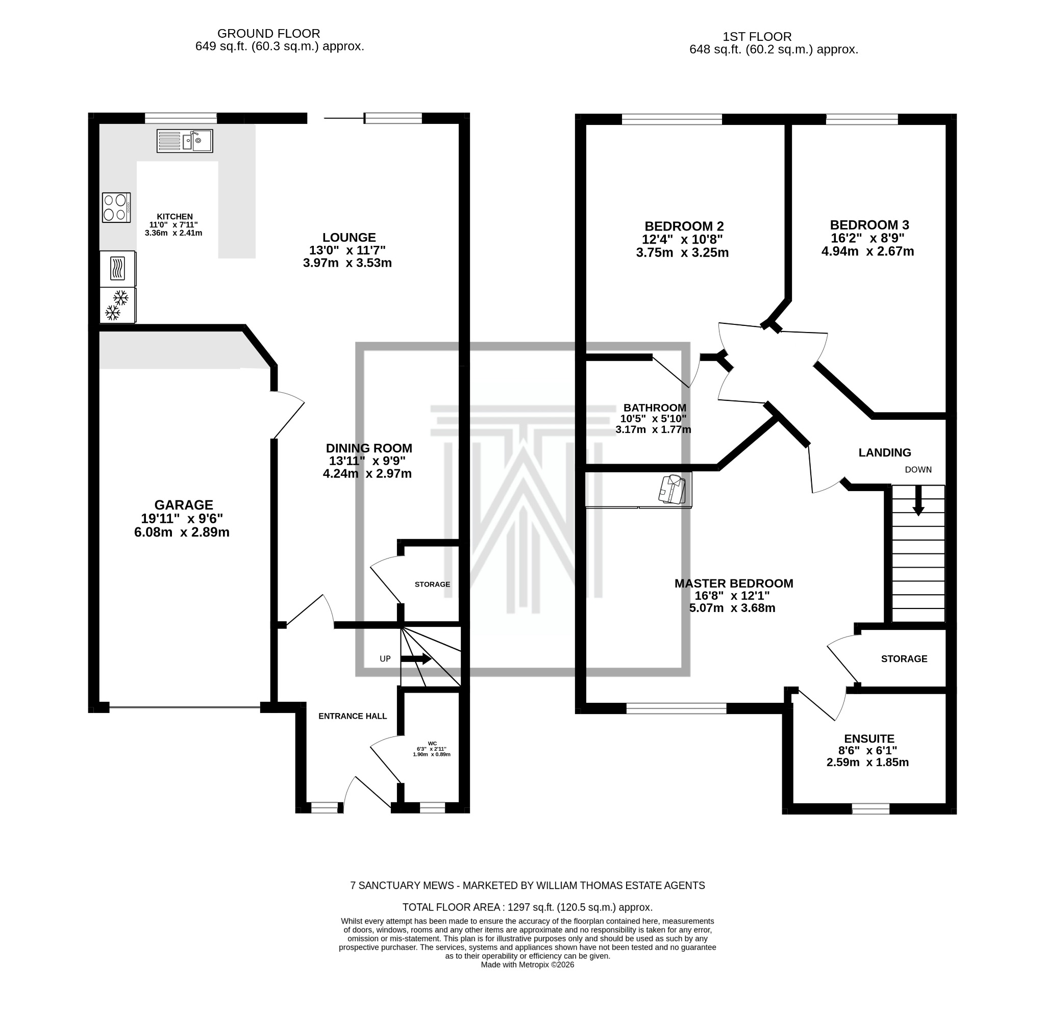 3 bedroom mews house For Sale in Bolton - Floorplan 1.