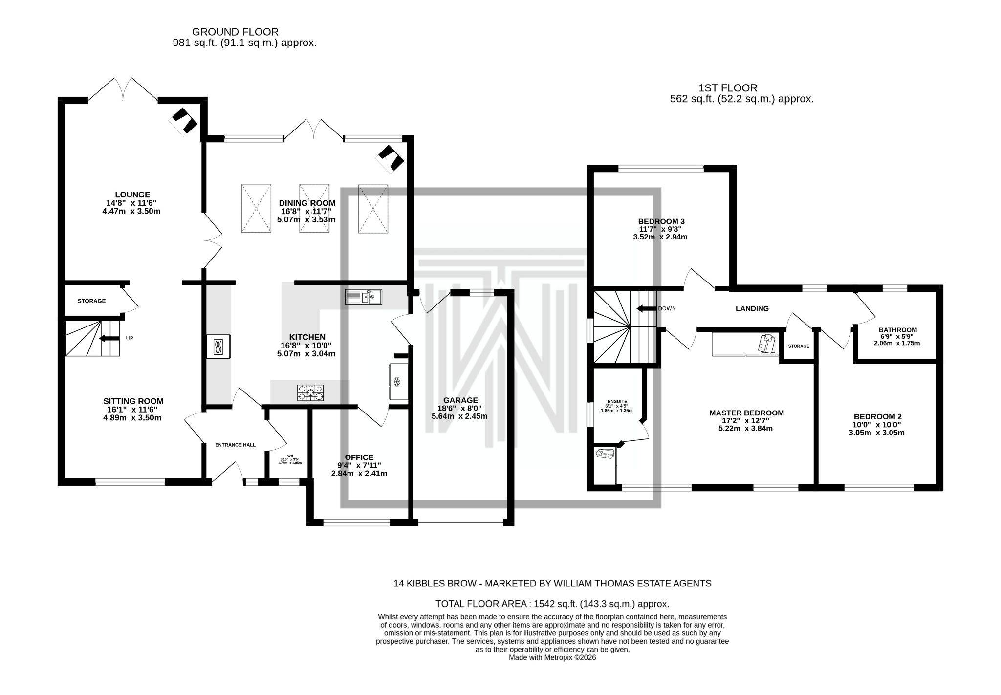 3 bedroom detached house Sale Agreed in Bolton - Floorplan 1.