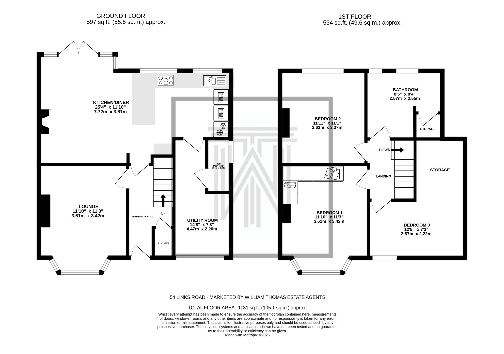 3 bedroom semi-detached house For Sale in Bolton - Floorplan 1.