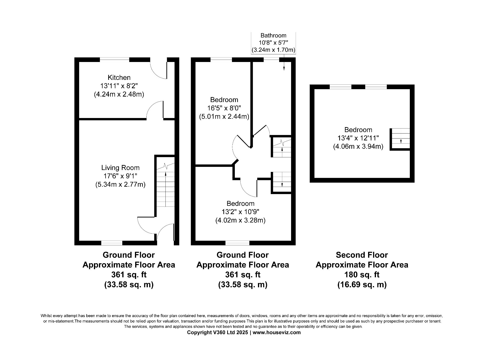 2 bedroom mid terraced house For Sale in Holyhead - Floorplan 1.
