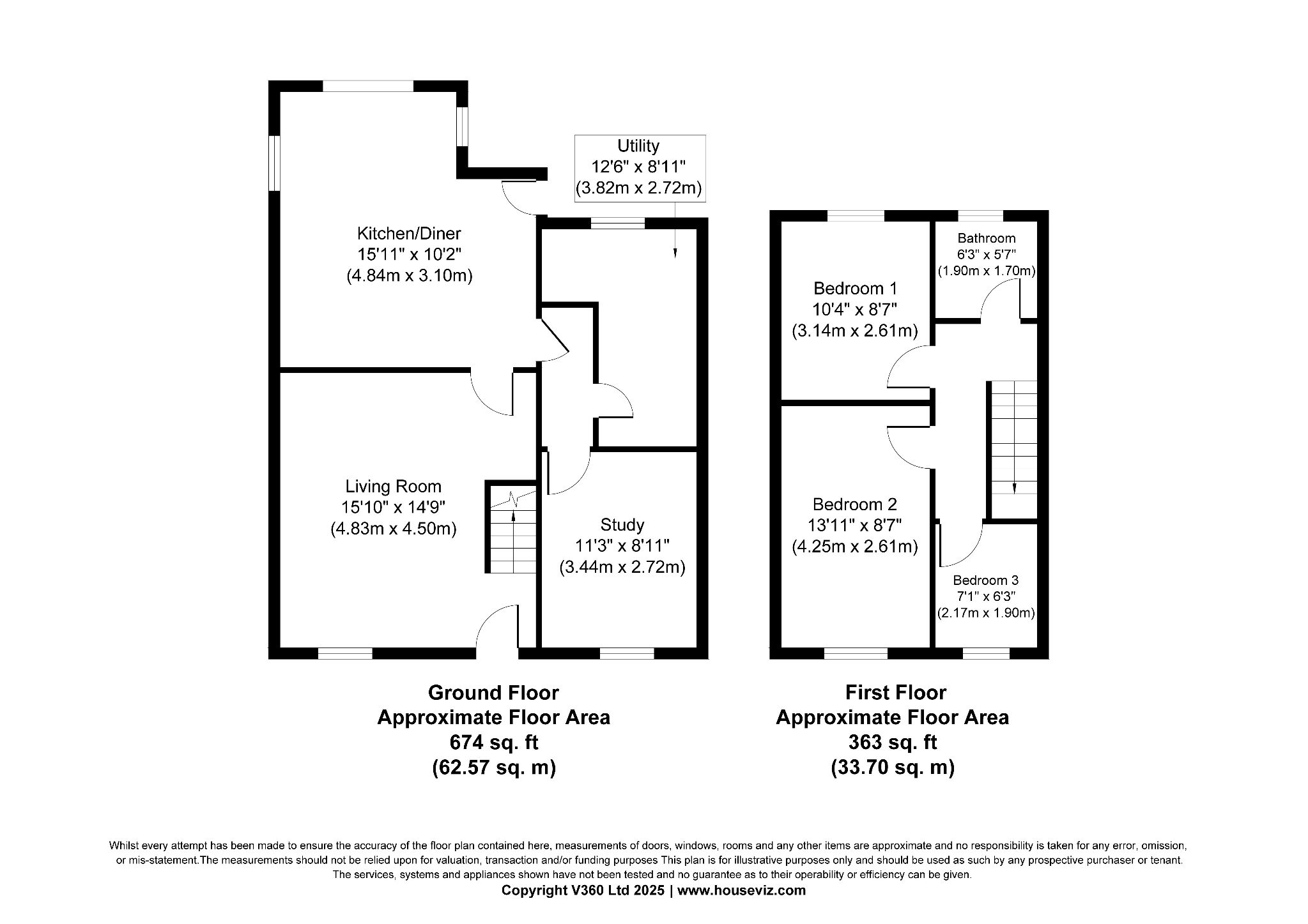 4 bedroom semi-detached house For Sale in Gaerwen - Floor Plan.