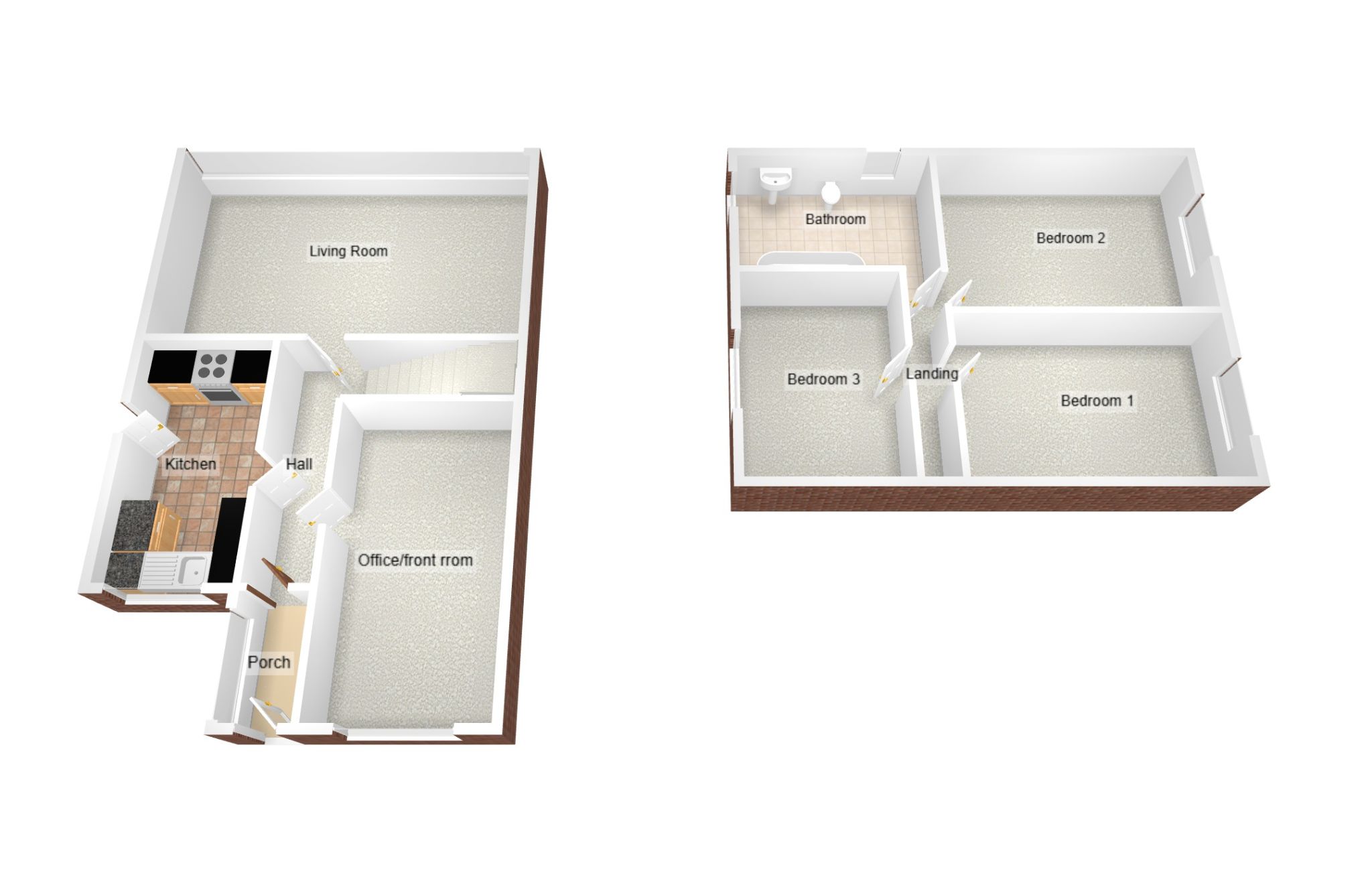 3 bedroom semi-detached house To Let in Bedworth - Floorplan 2.