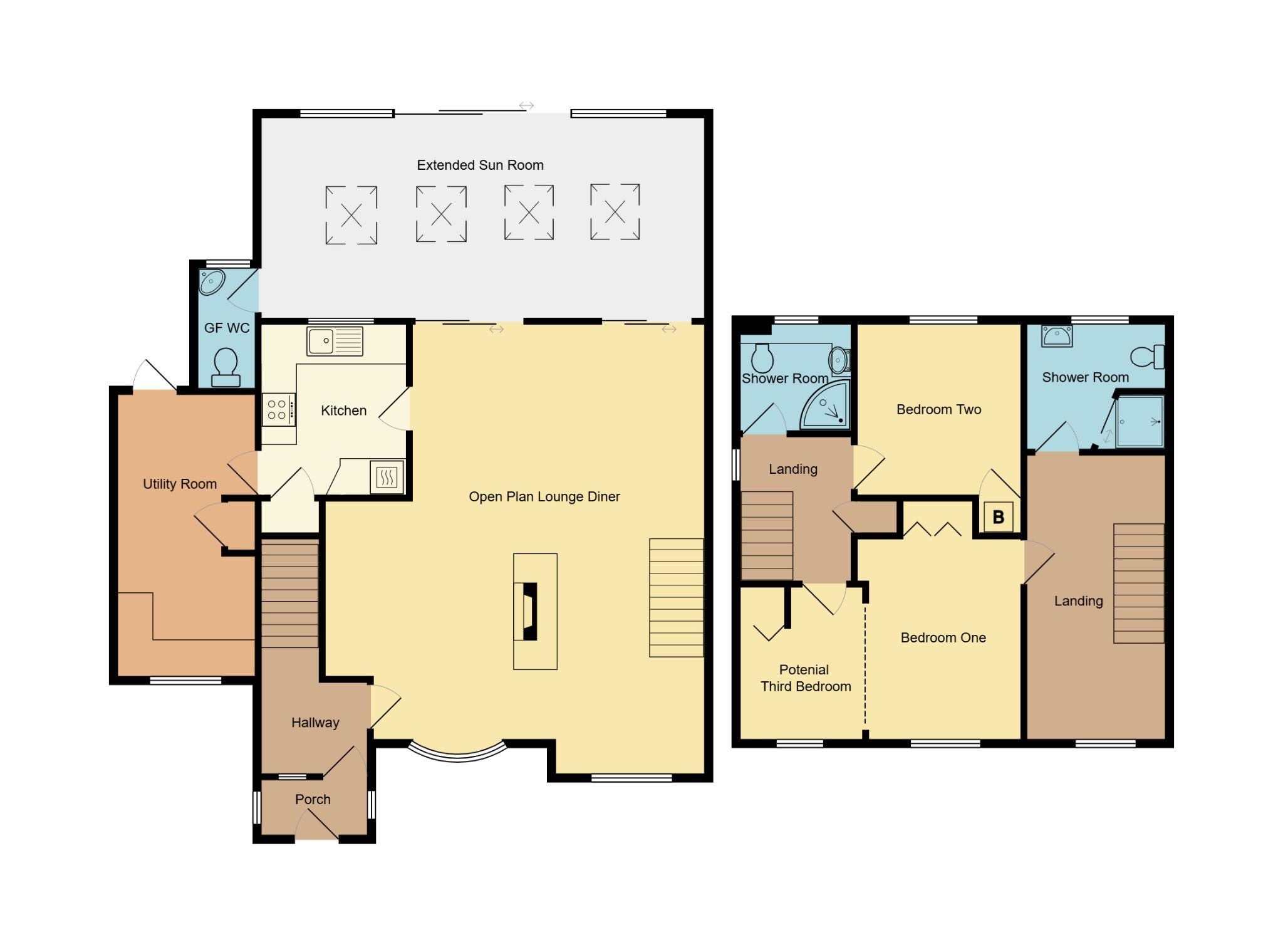 3 bedroom detached house For Sale in Coventry - Floorplan 1.