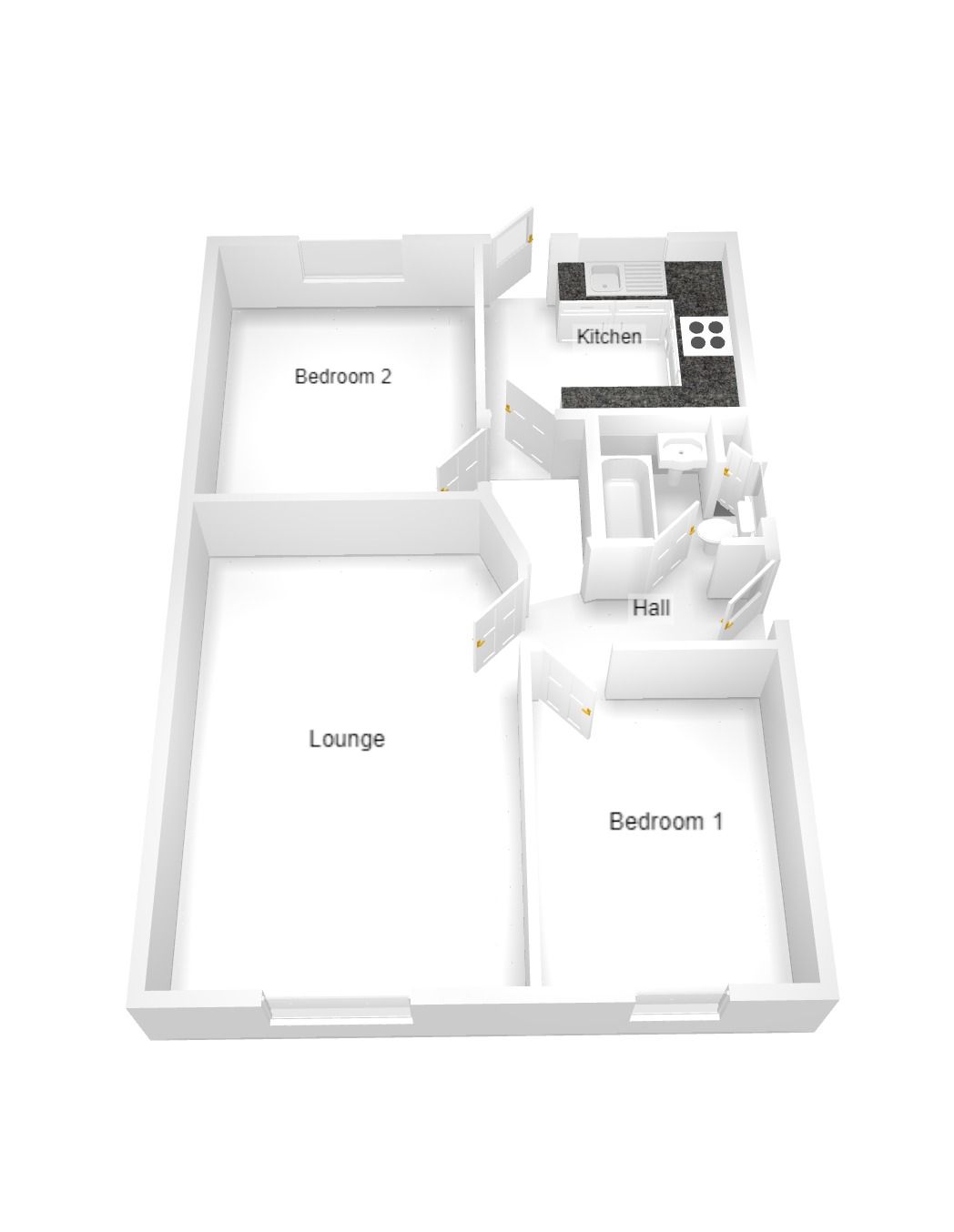 2 bedroom semi-detached bungalow To Let in Coventry - Photograph 2.